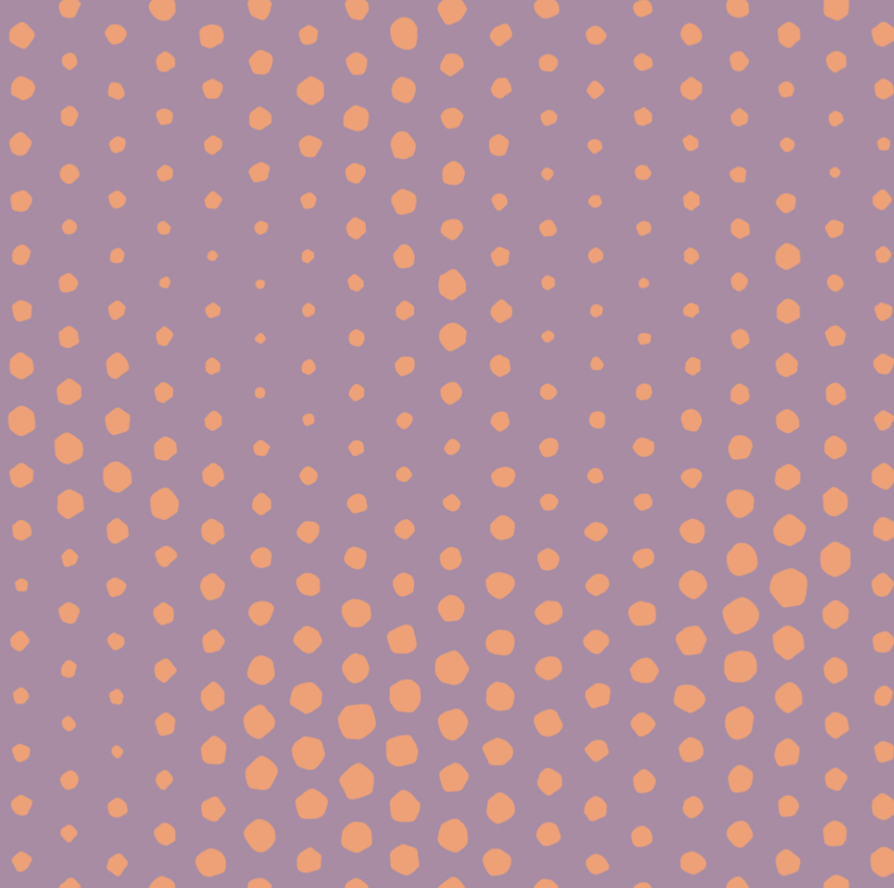 Bio Stoff  - Gleichklang Raster flieder, koralle