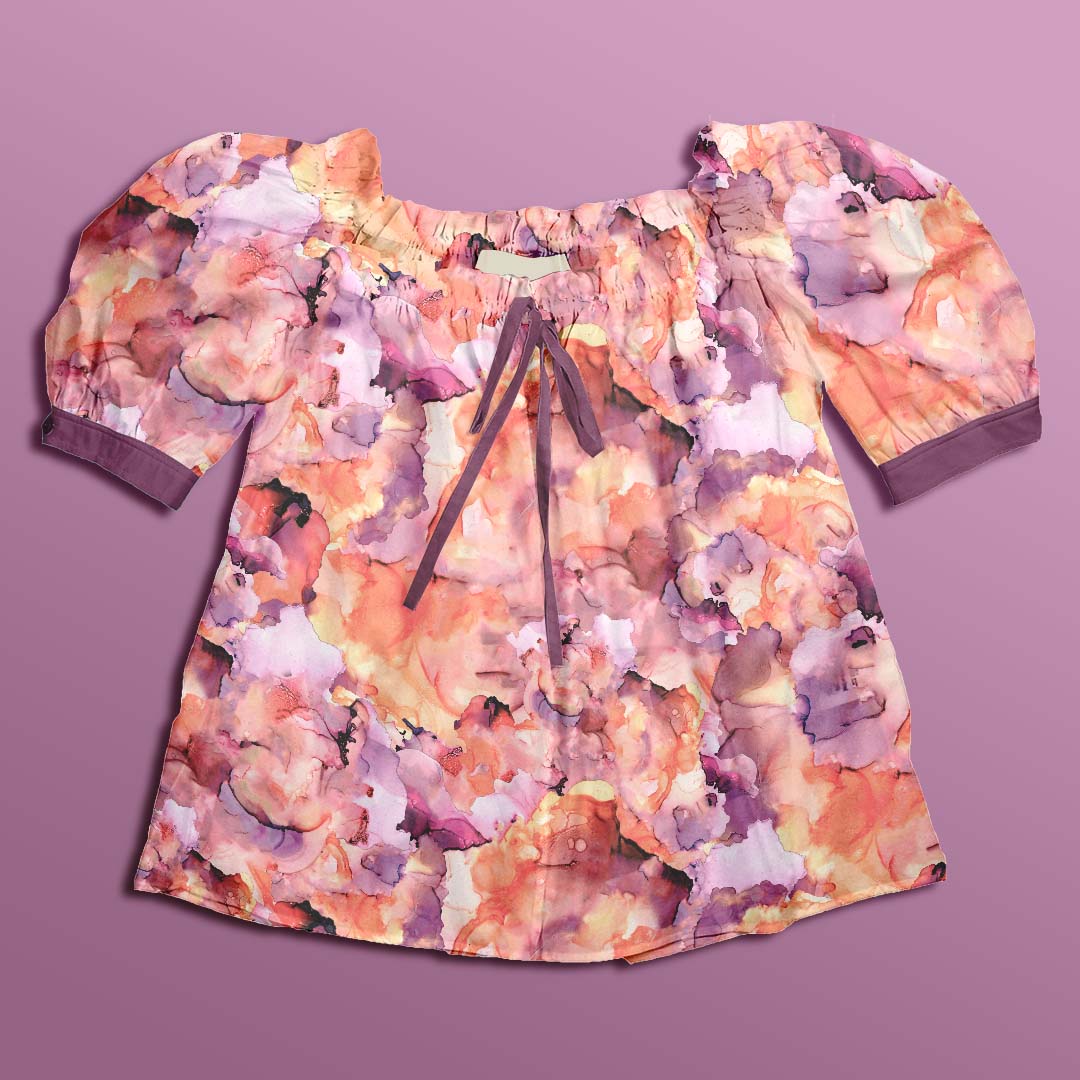 Bio Webware Stoff - Sunset Clouds - EviRoiderDesign, rosa, Abstrakt, lila, 100% Bio-Baumwolle Bio Webware Stoff - Sunset Clouds - EviRoiderDesign, rosa, Abstrakt, lila, 100% Bio-Baumwolle