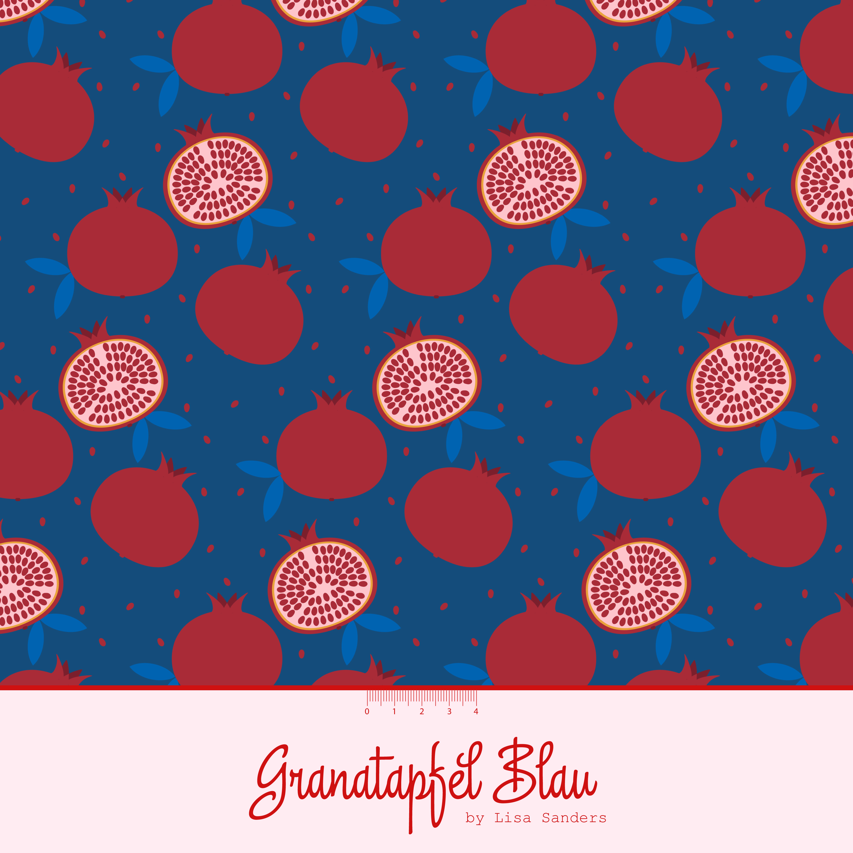 Granatapfel Blau