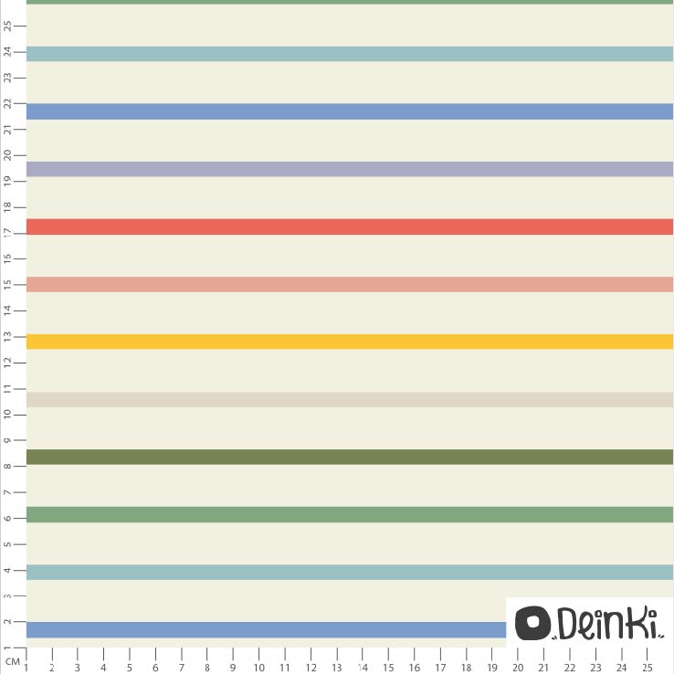 Bio Webware Stoff - Osterstreifen Bunt - Deinki, Streifen, bunt, 100% Bio-Baumwolle Bio Webware Stoff - Osterstreifen Bunt - Deinki, Streifen, bunt, 100% Bio-Baumwolle