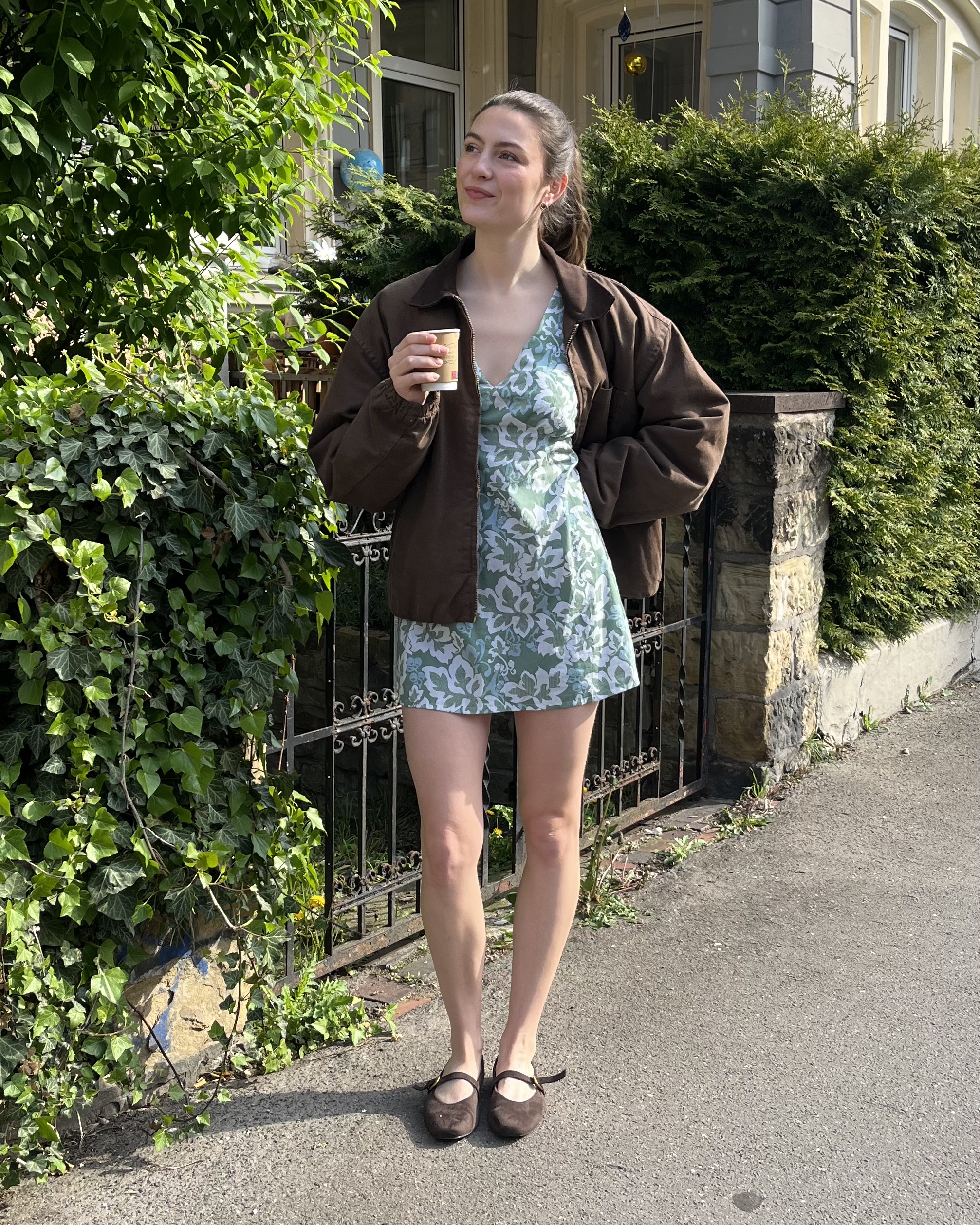 Bio Stoff  -  Botanical Cottage Vine Leaves blau