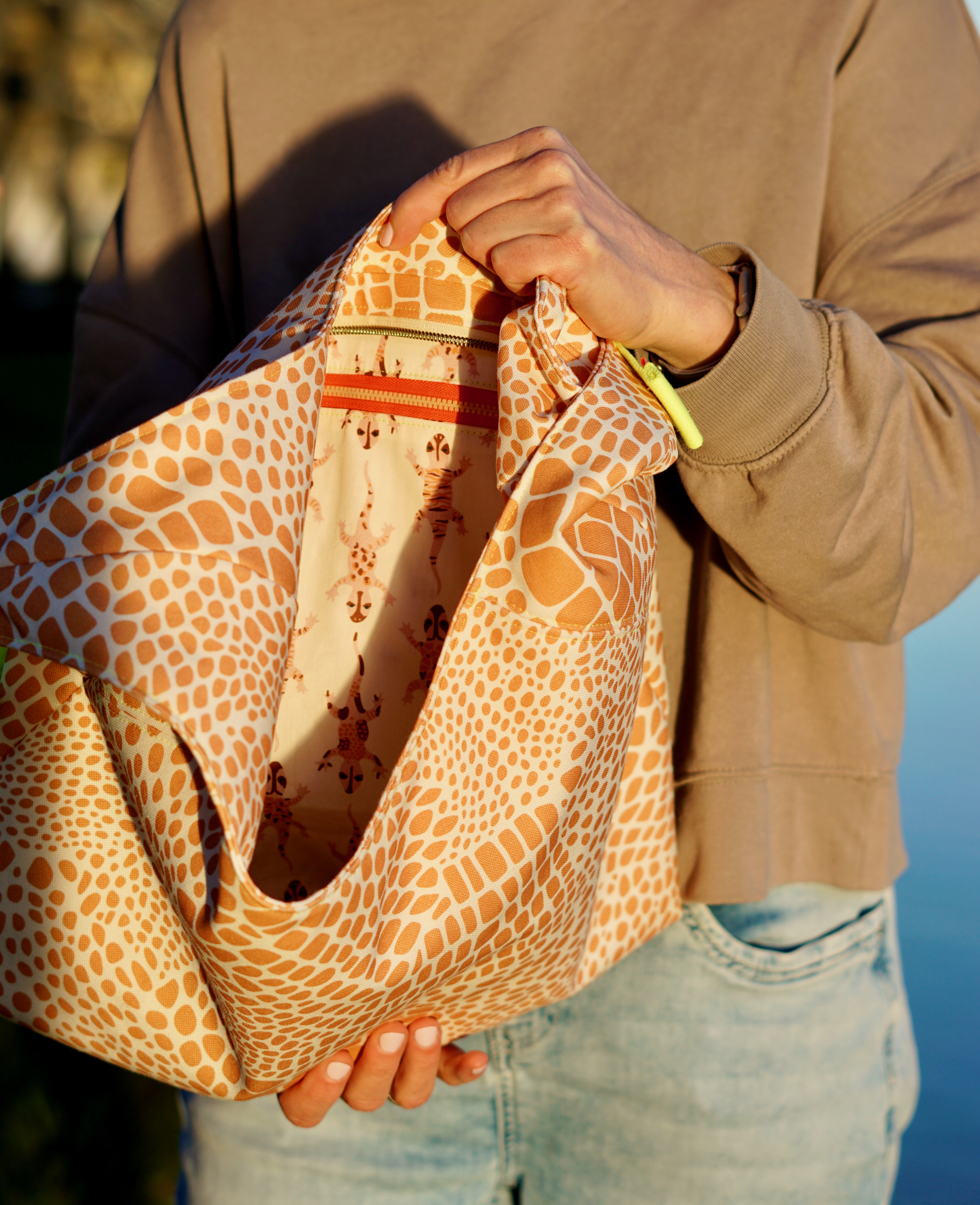 Bio Stoff  - Neo Tropica Gecko rosa