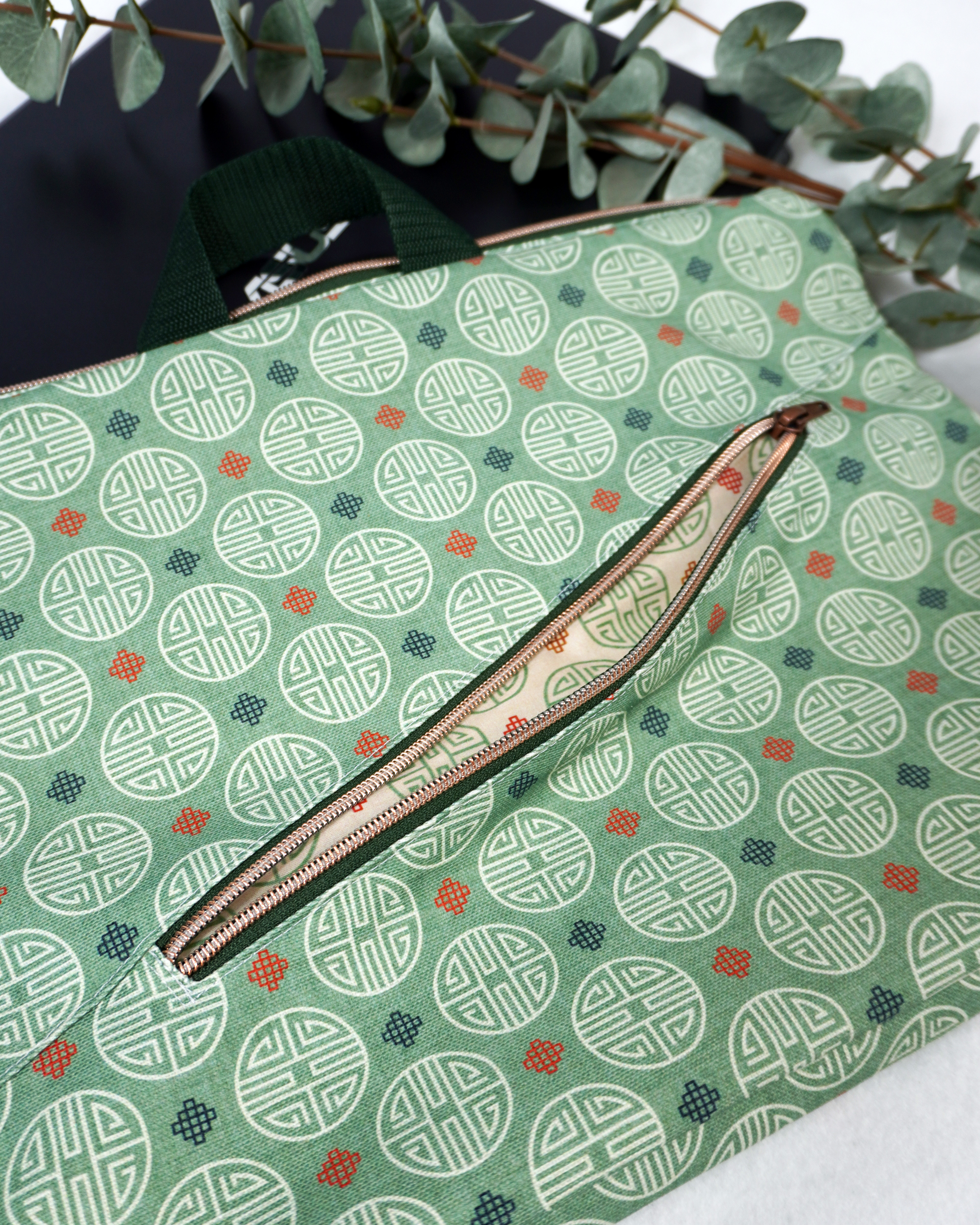 Bio Stoff  - Im Fluss der Kreise creme