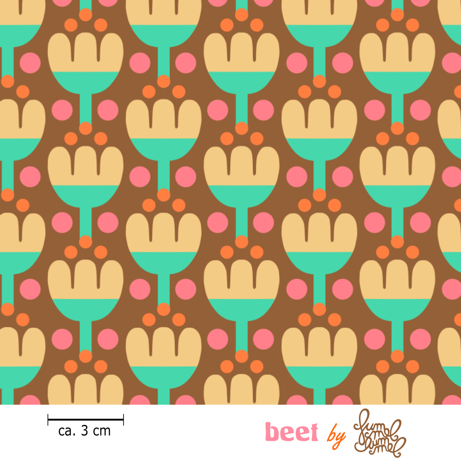 Bio Stoff - Beet Graubraun von Fummelhummel in braun
