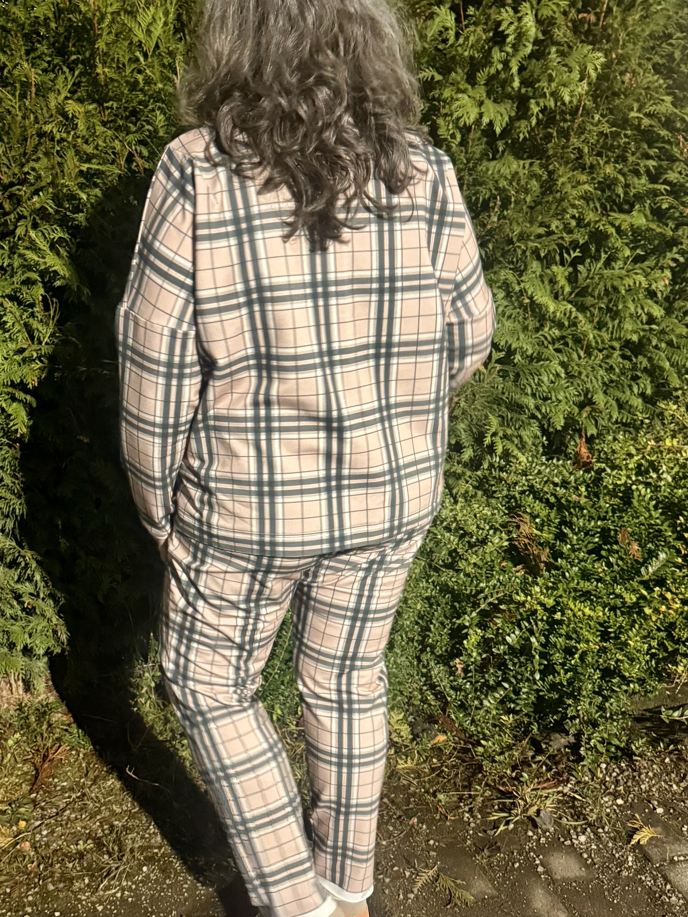 Bio Stoff - Winter Plaid Lichen grün