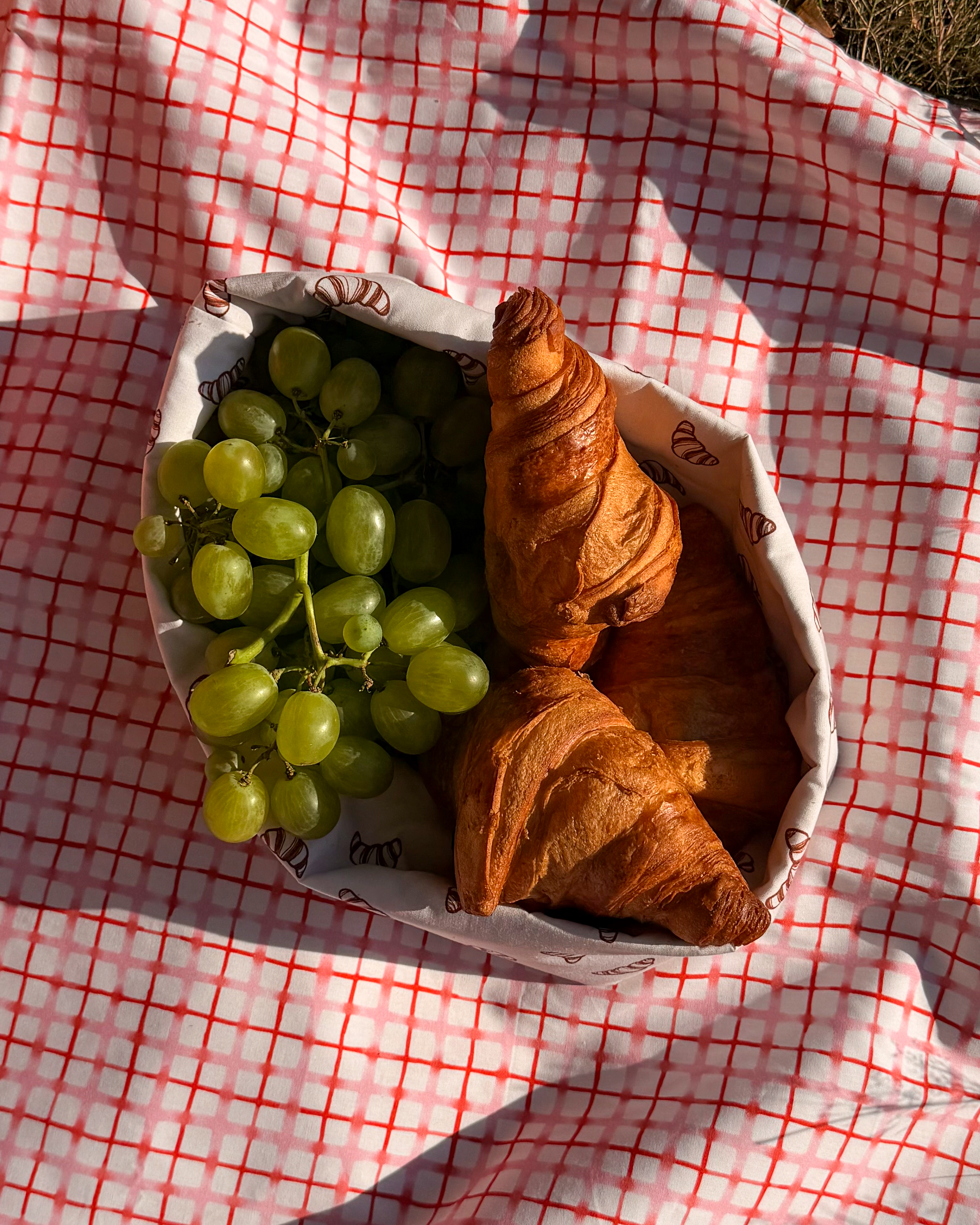 Bio Stoff  - Bonjour Croissants braun