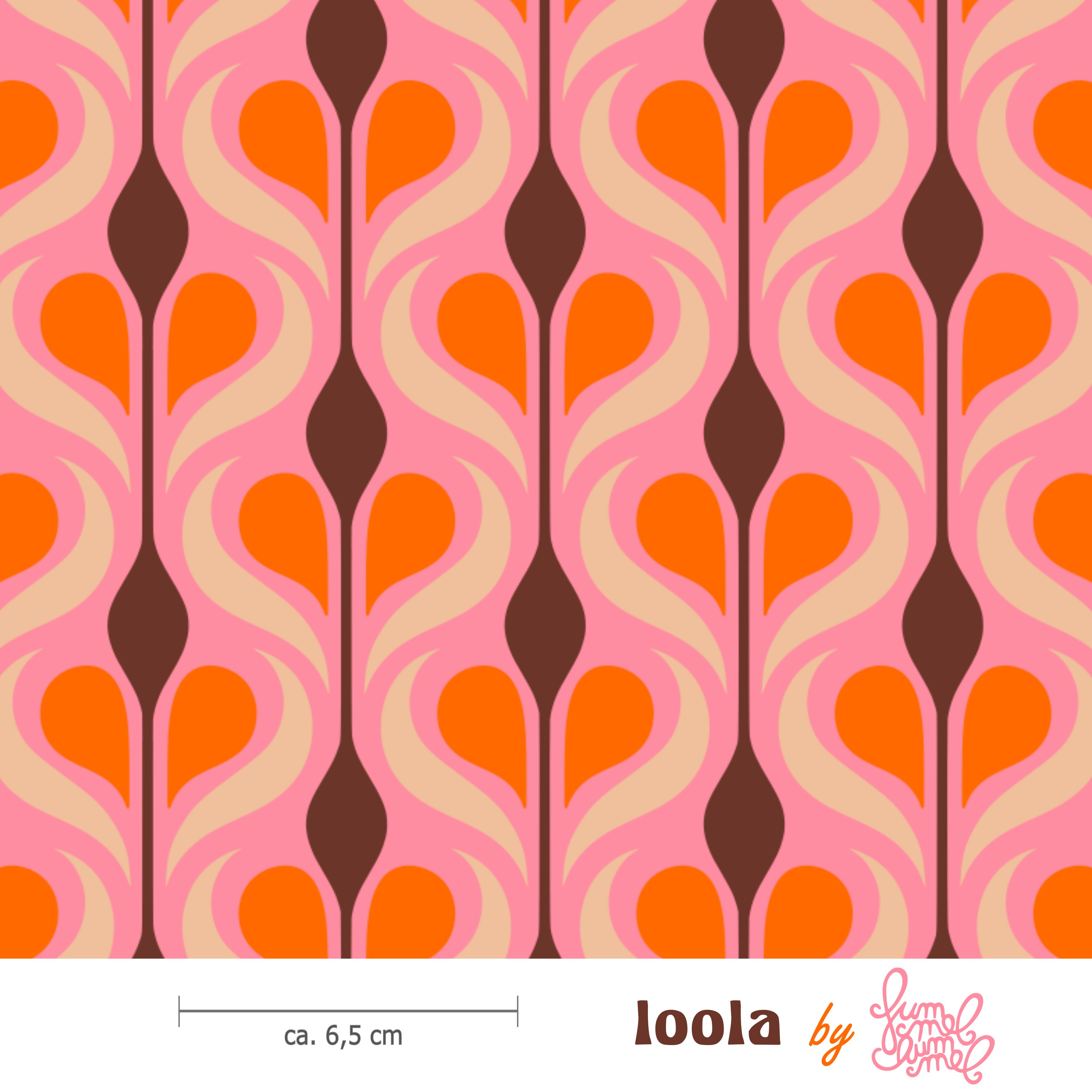 Bio Stoff - Loola Koralle von Fummelhummel in rosa