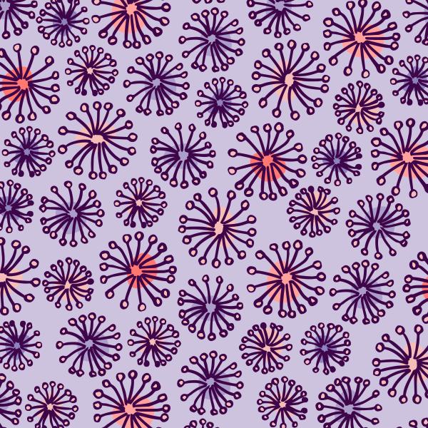 Organic fabric - Winterzauberblüten - Andrea Mühlbauer