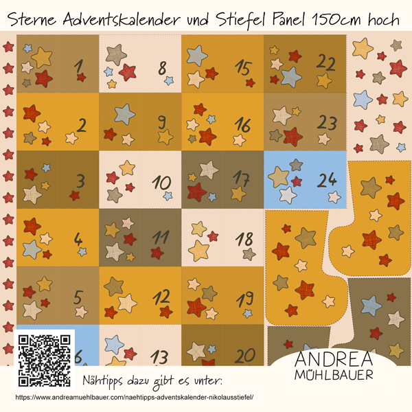 Bio Stoff  - Adventskalender Sterne