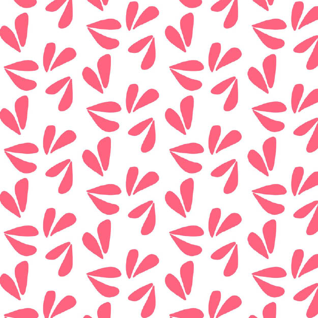 Bio Stoff - Blätter pink - misspeppels
