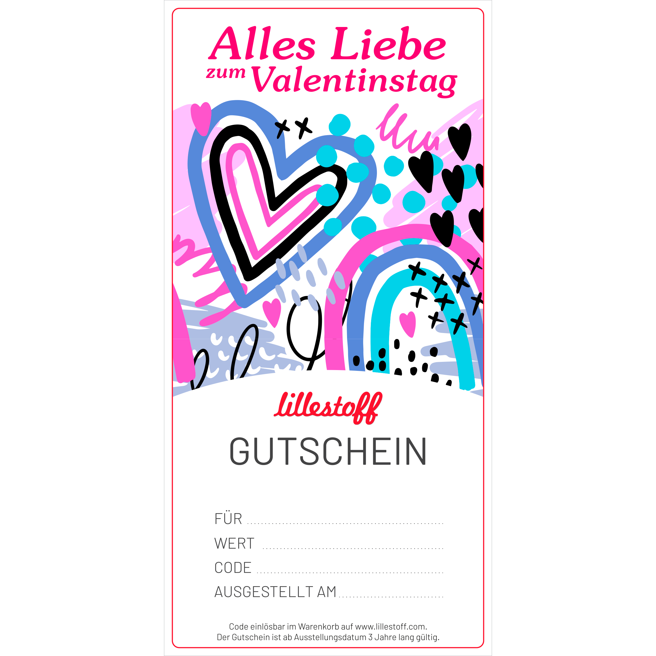 Geschenkgutschein Valentinstag (Download)