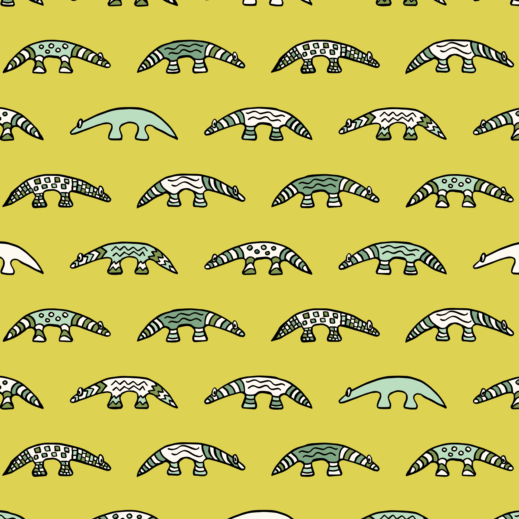 Bio Stoff  -  Anteater gelb