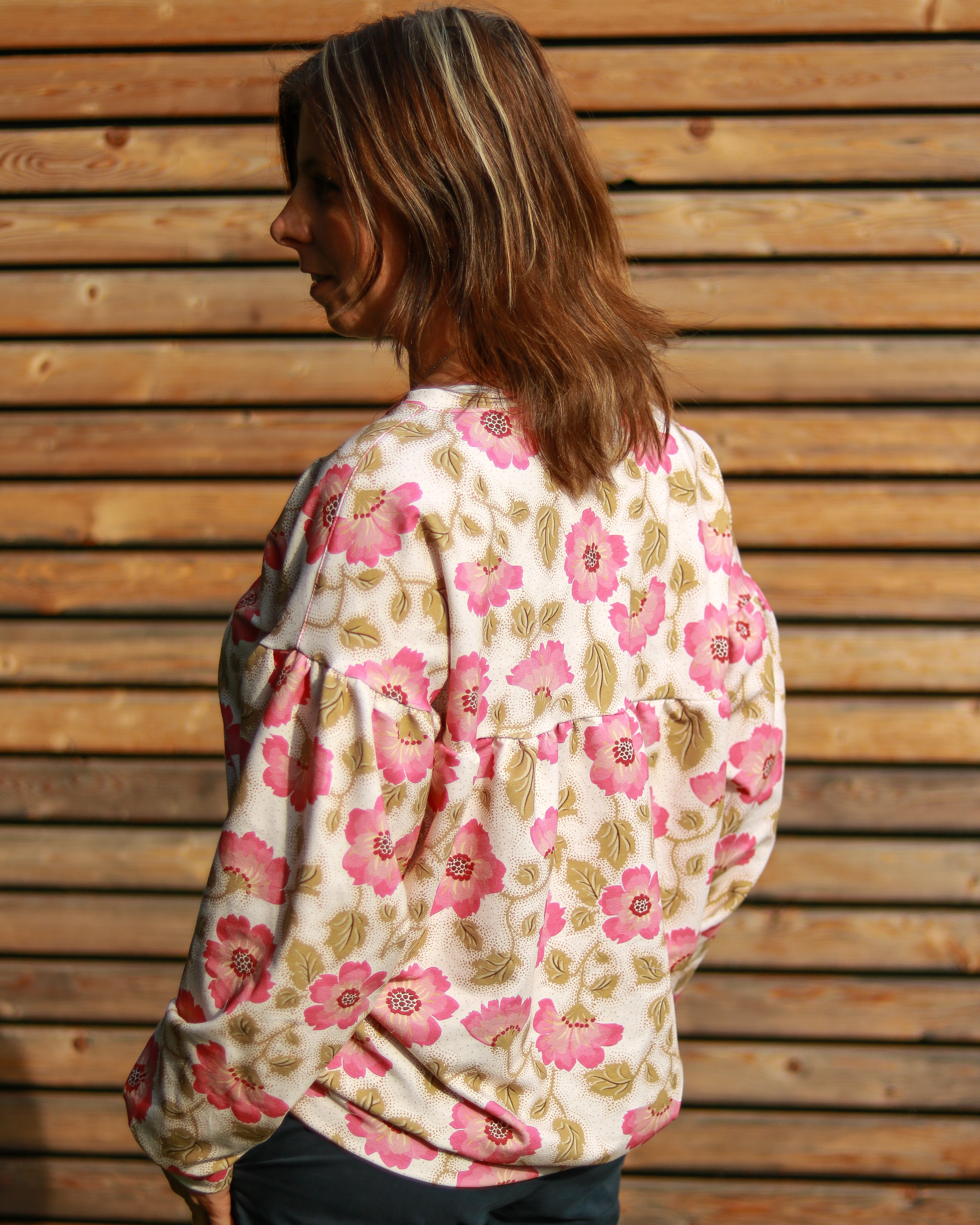 Bio Stoff  - Summer Nostalgia Flowers beige