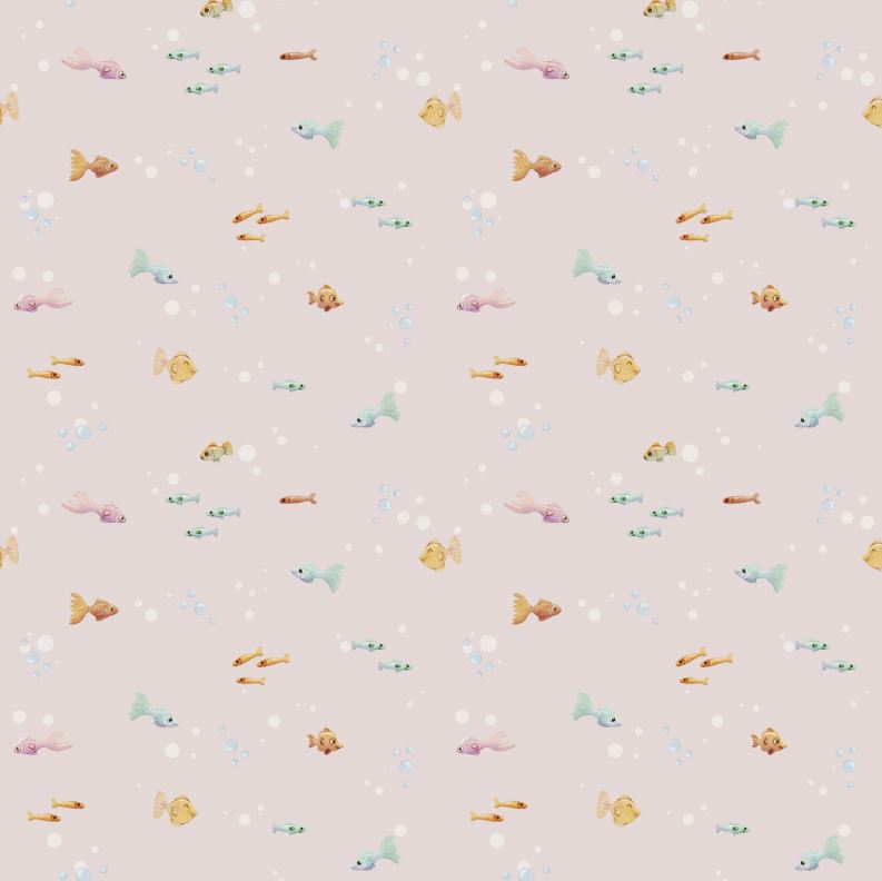 Mermaids Kombi Fische smokey rose, Webware