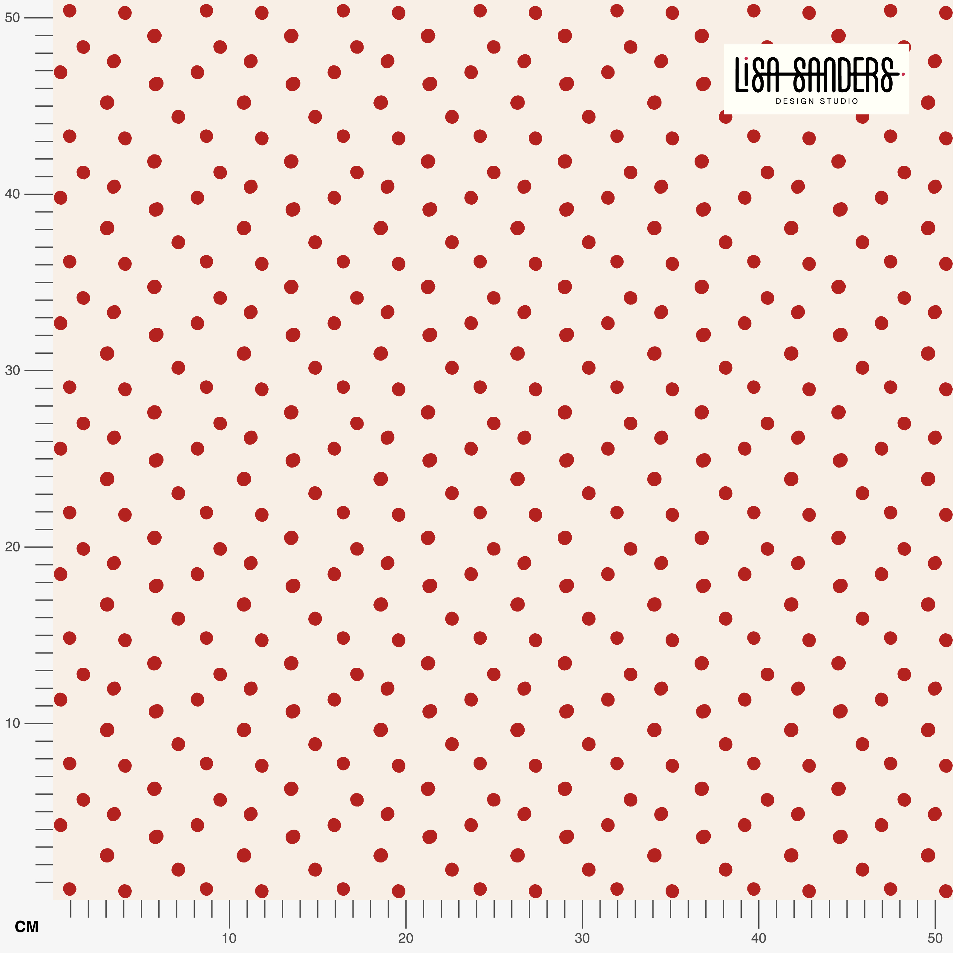 Bio Stoff  -  Freche Möwen Dots rot