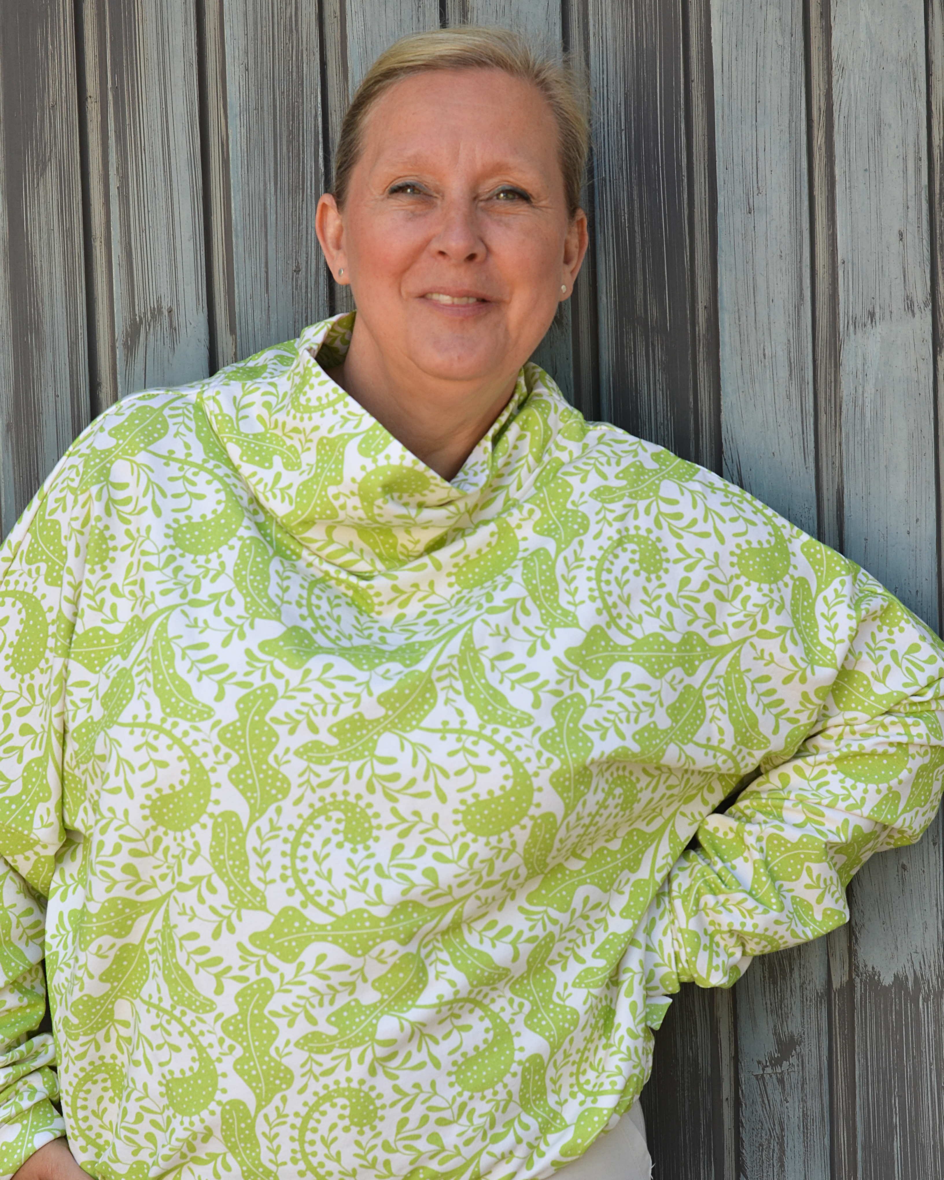 Bio Stoff  - Tropical Leaves grün