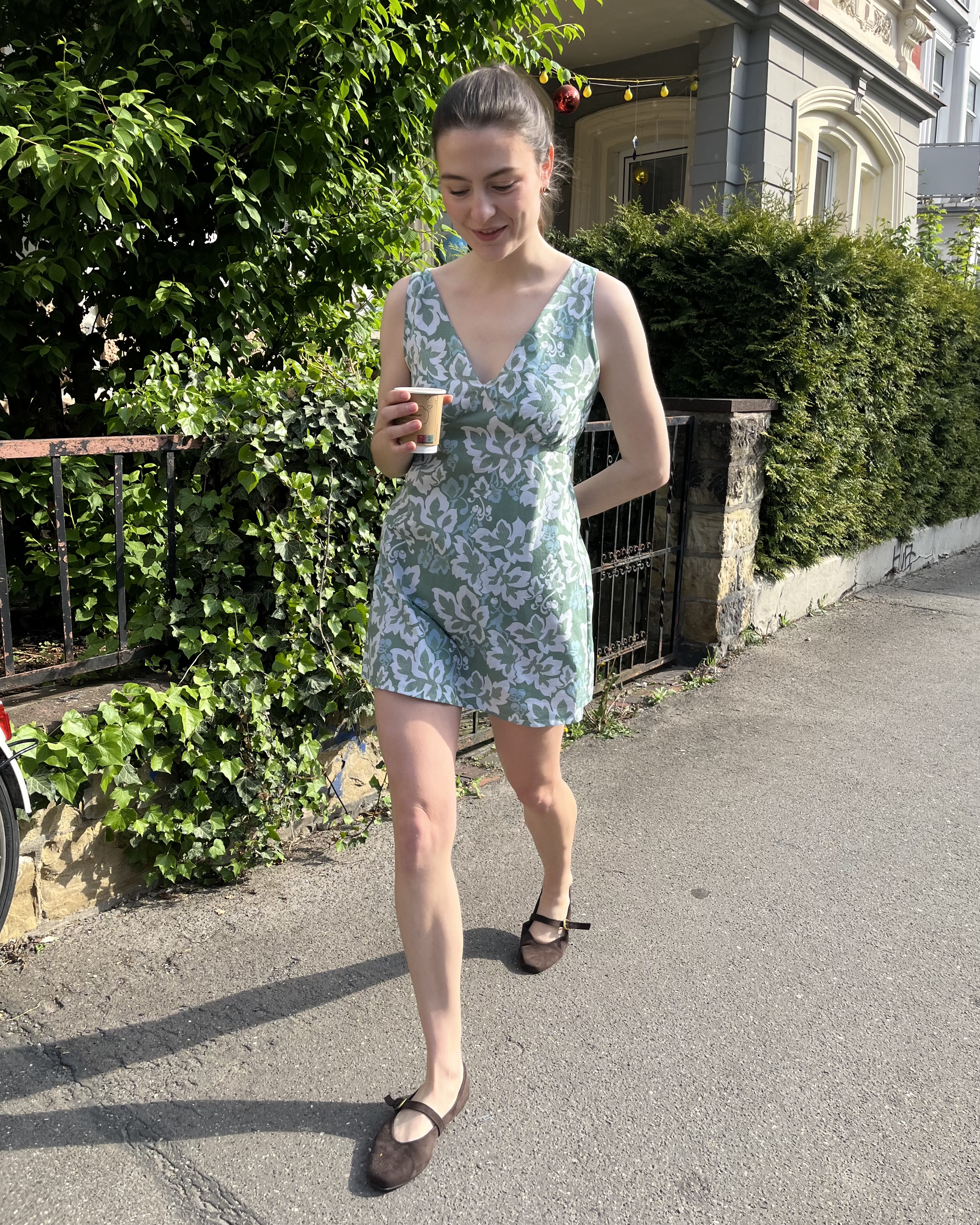 Bio Stoff  -  Botanical Cottage Vine Leaves blau