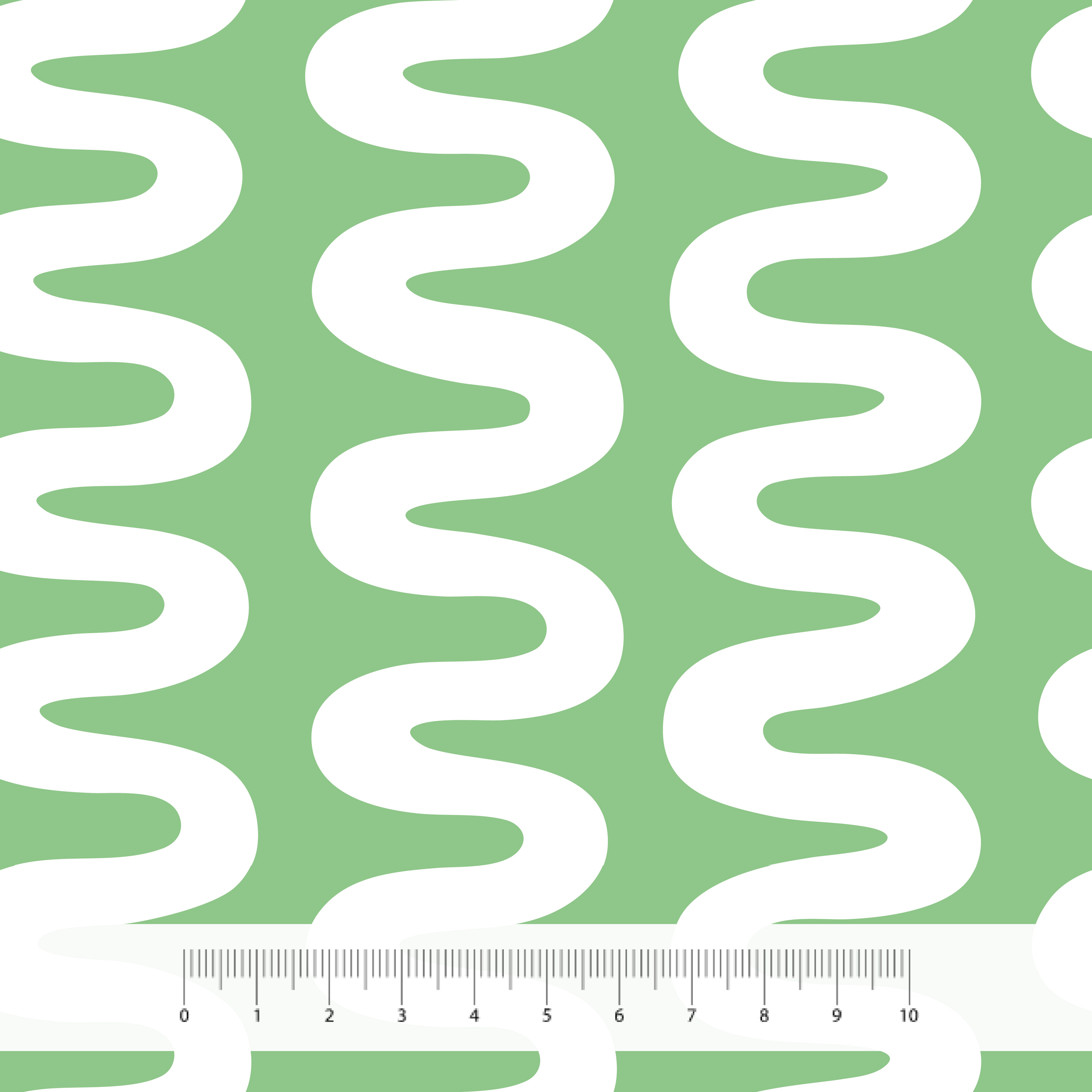 Bio Stoff - Wavy Green von Ames Definitely Odd in grün