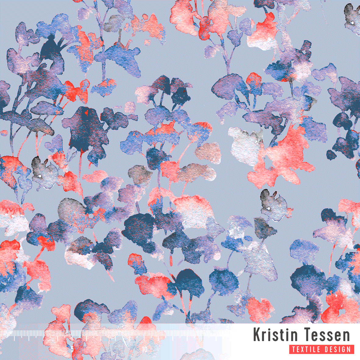 Bio Stoff - Wildflower Dance lila von Kristin Tessen in lila