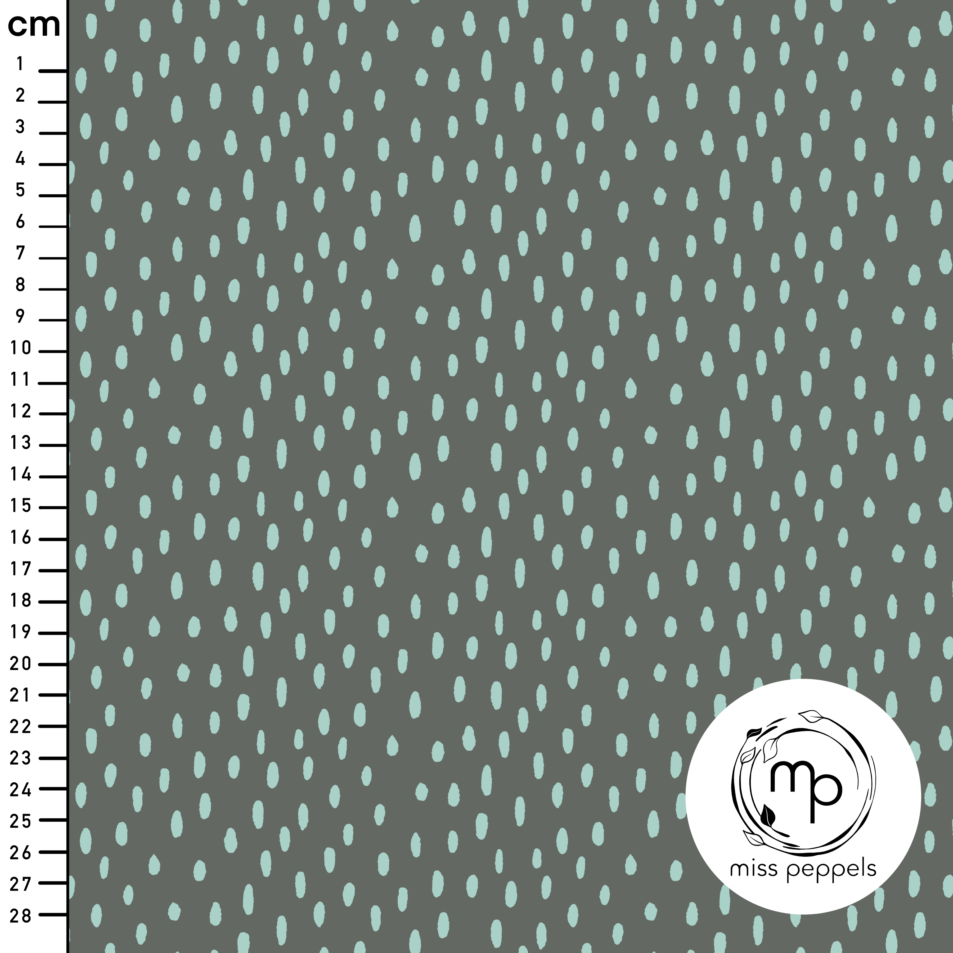 Bio Fabric - Sprinkel2 by misspeppels in gray-turquoise