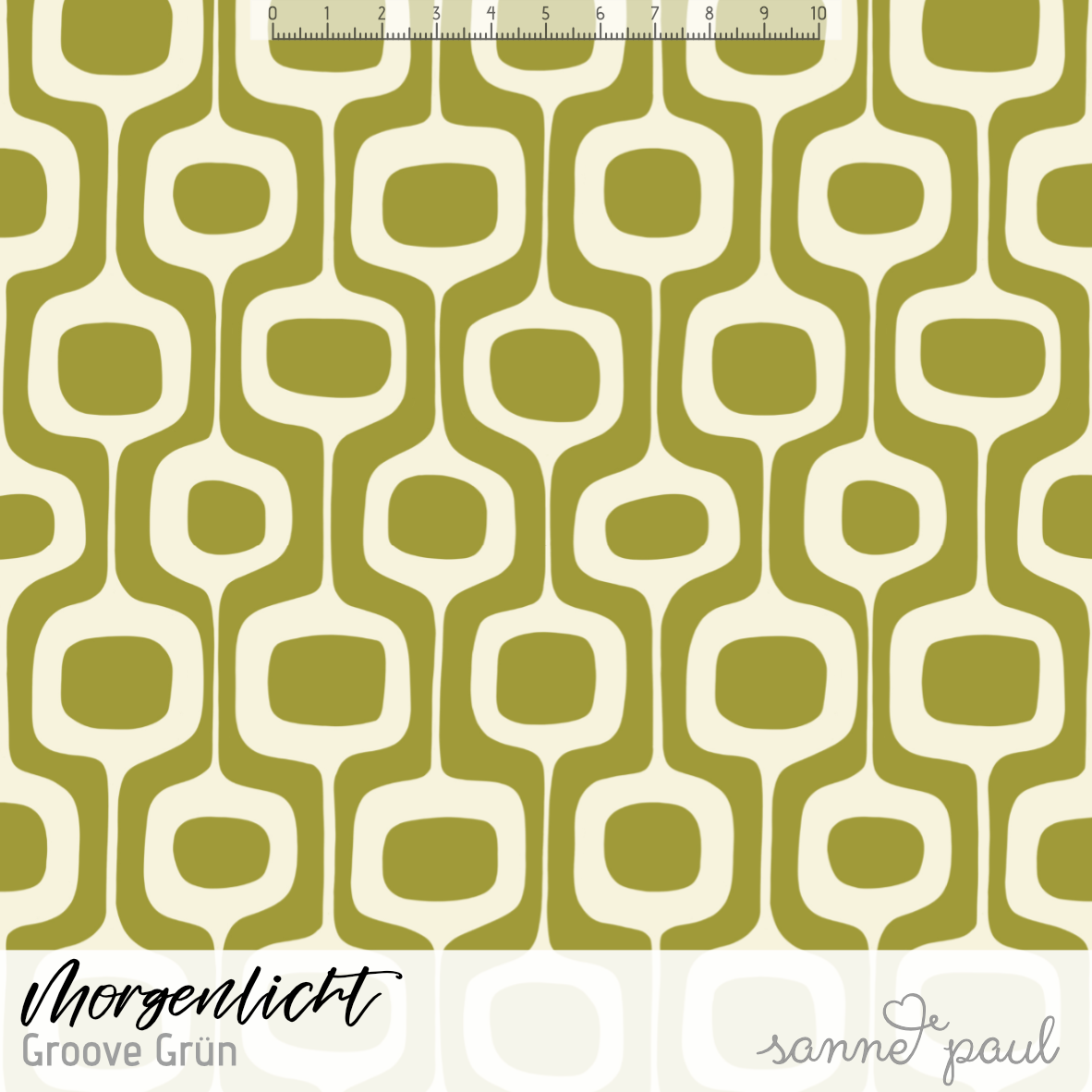 Bio Stoff - Morgenlicht Groove grün