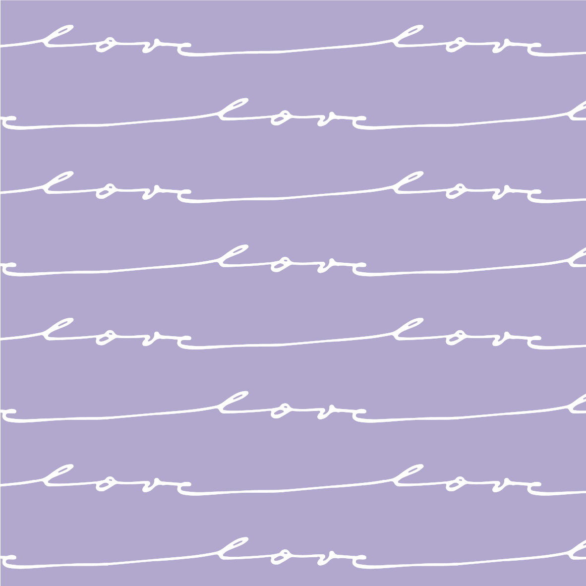 Bio Webware Stoff  -  Endless Love Lilac  - EviRoiderDesign, Buchstaben & Zahlen, lila, 100% Bio-Baumwolle