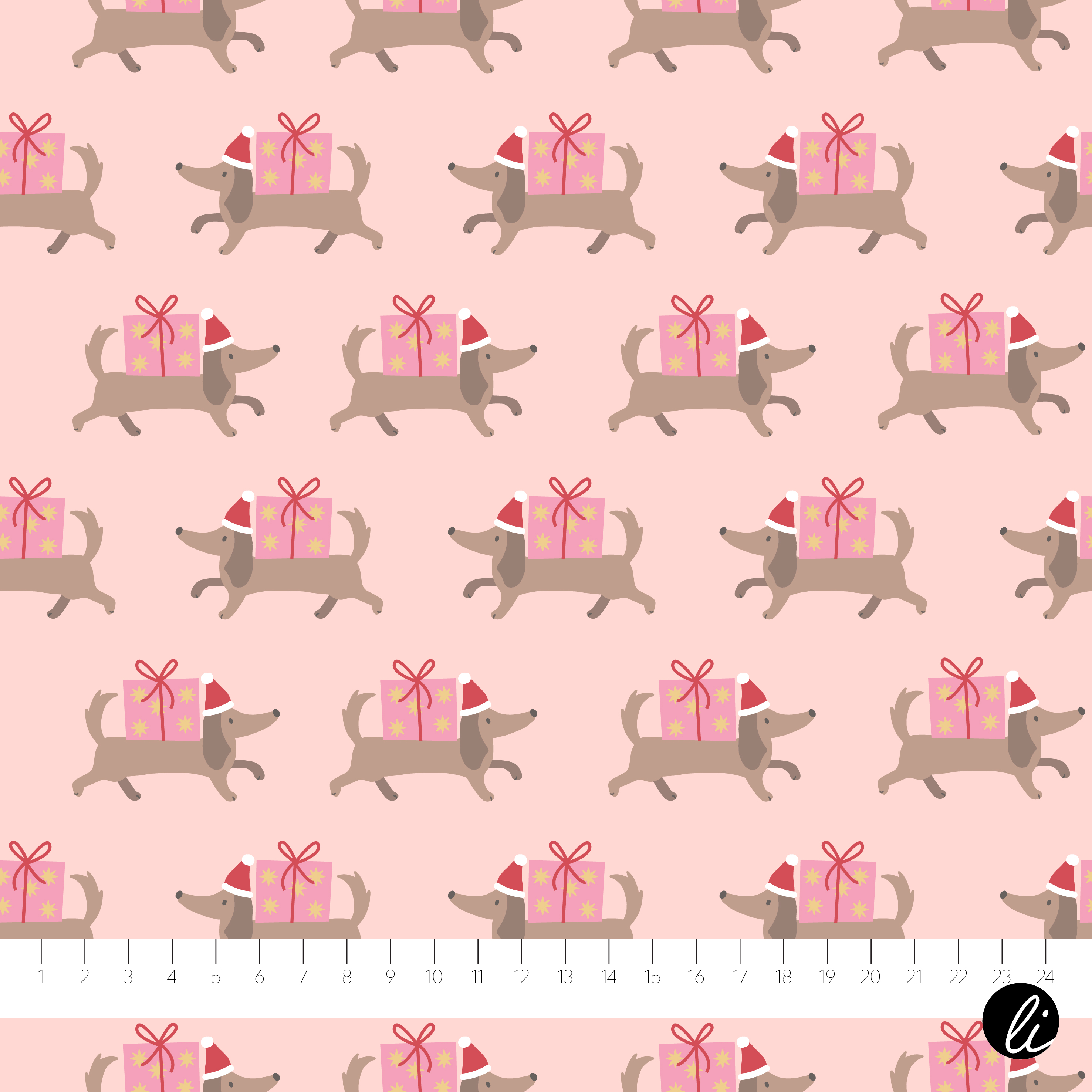 Bio Summersweat Stoff - Jolly Dogs Weihnachtsdackel Rosa - AndreaLiesert, Tiere, Weihnachten, rosa, Breite 150 cm Bio Summersweat Stoff - Jolly Dogs Weihnachtsdackel Rosa - AndreaLiesert, Tiere, Weihnachten, rosa, Breite 150 cm