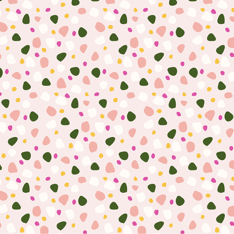 Bio Stoff  - Tropfen rosa