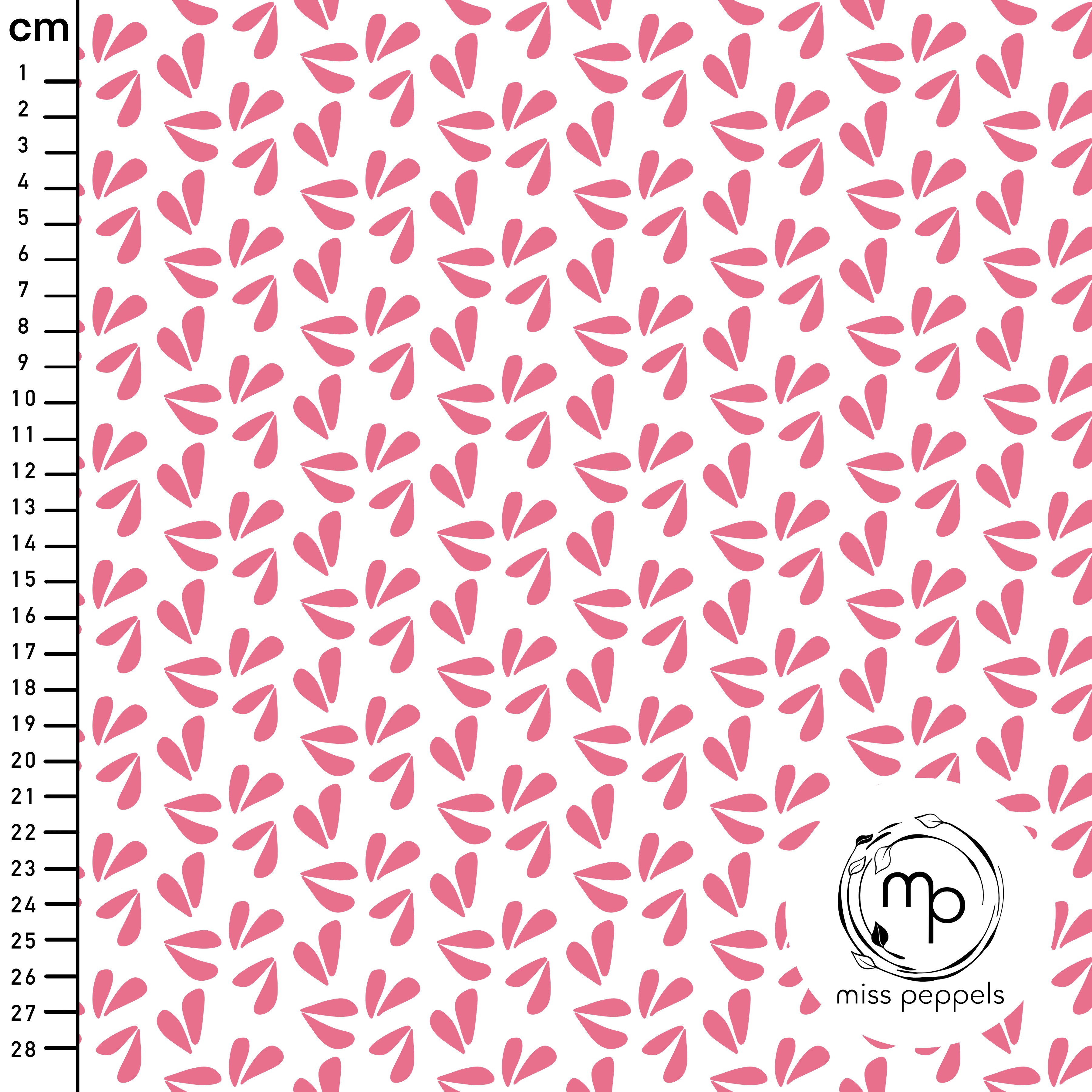 Organic Fabric - Leaves H by misspeppels in pink