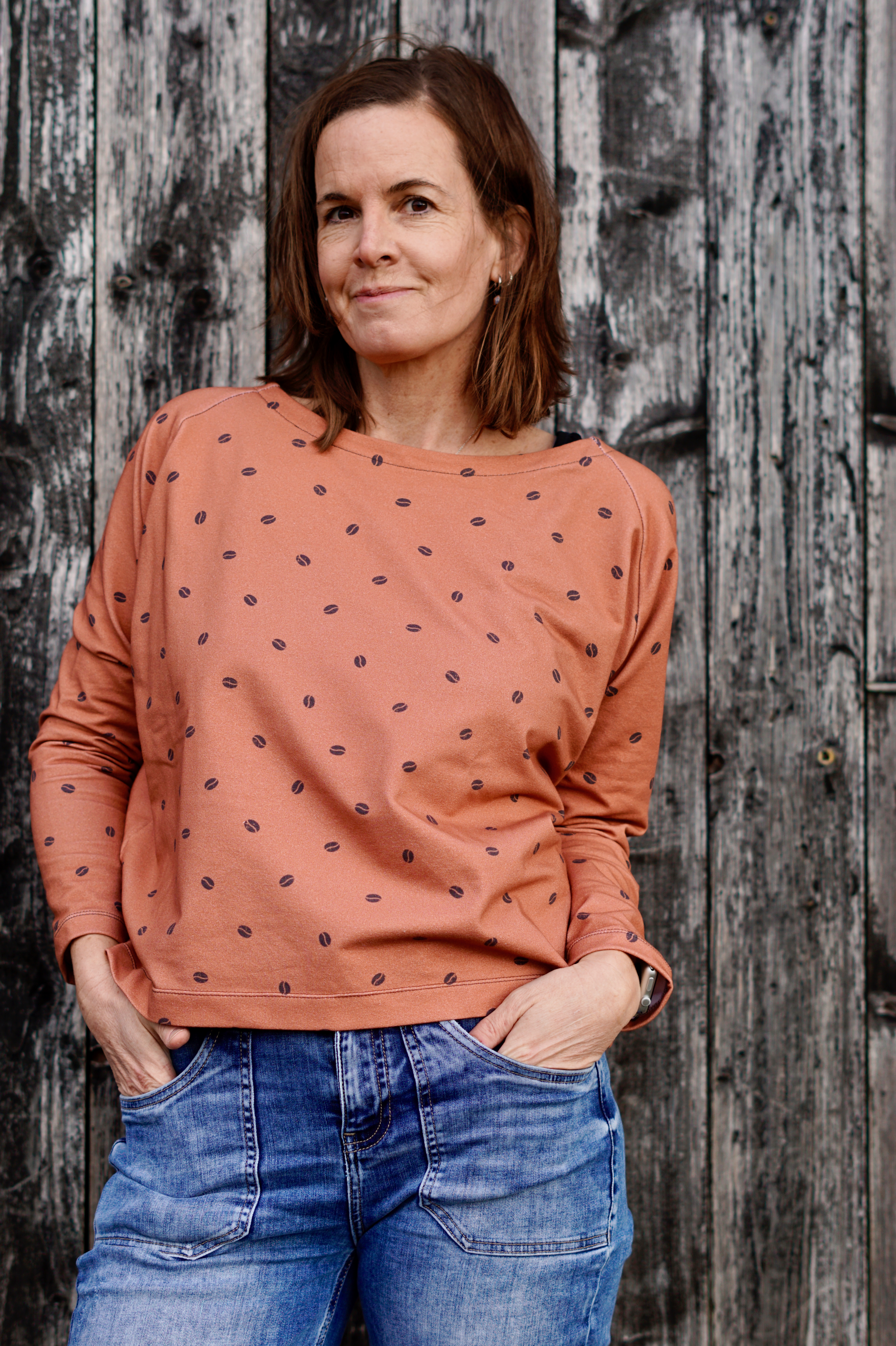 Organic Fabric - Light Lavender Coffee Beans 