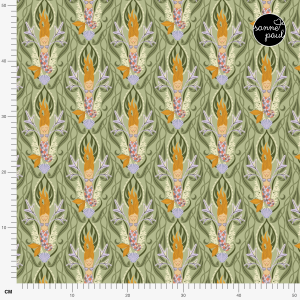 Organic fabric  -Märchenstunde Die kleine Meerjungfrau