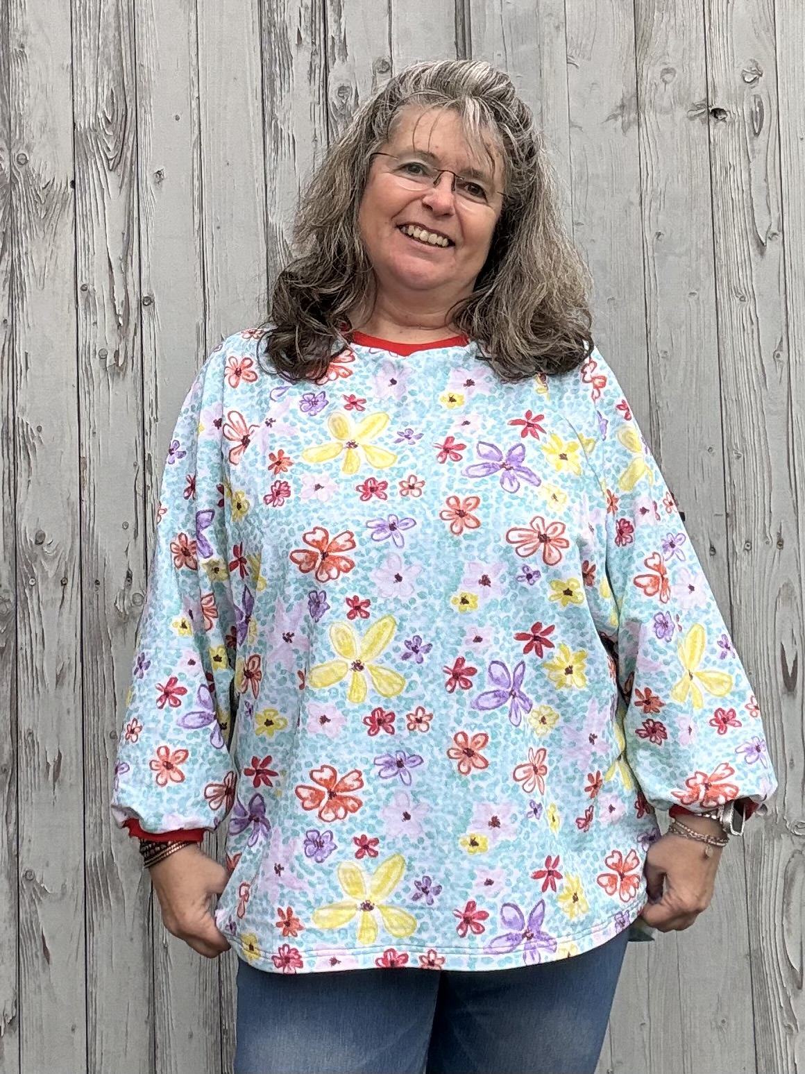 Organic Fabric  - Paisley Garden Woven Block Pink