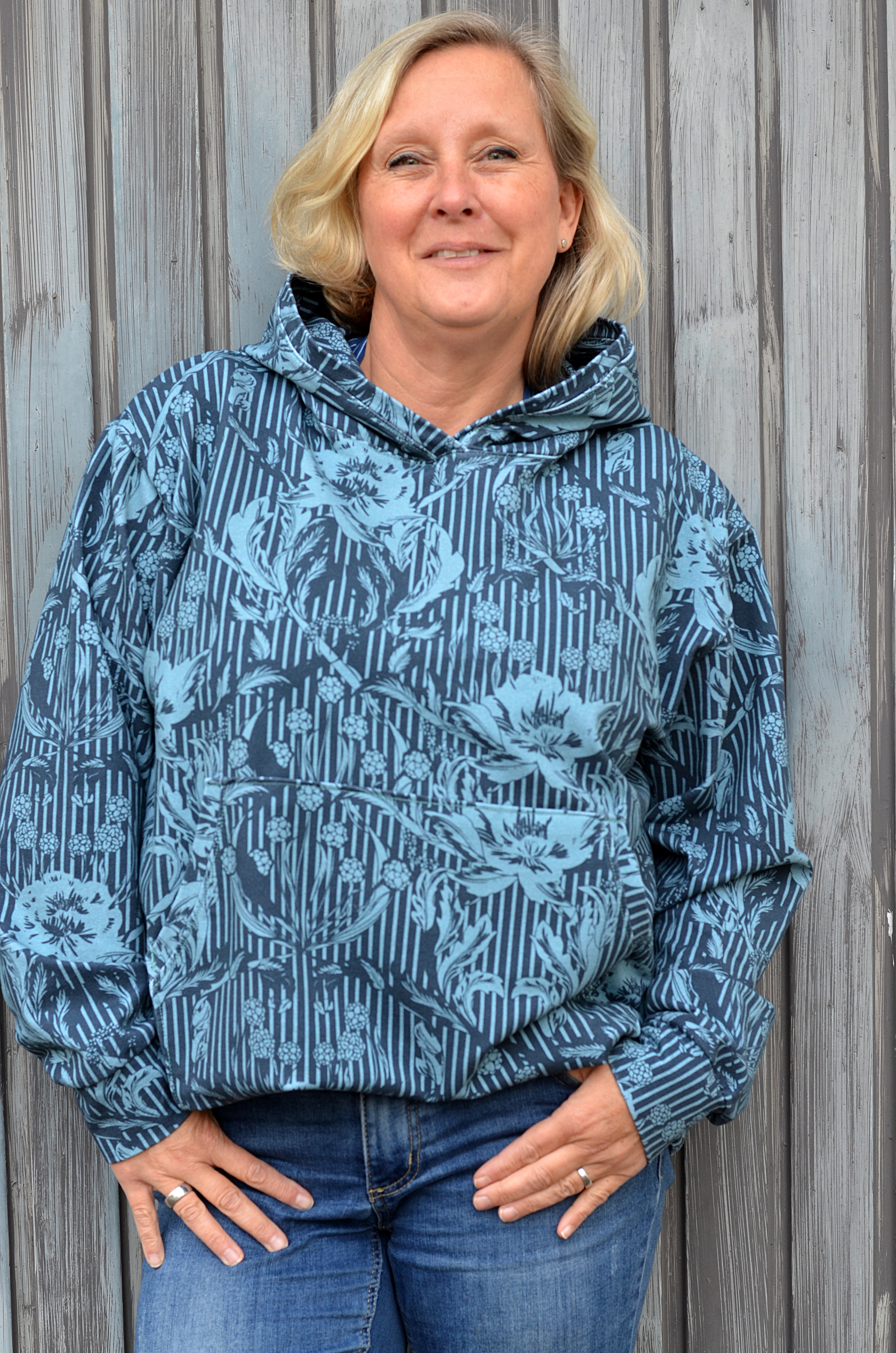 Bio Webware Stoff  - Floral Heritage Monochrome Stripes Rasperry Yellow  - Annick, beige, Floral & Blumen, Streifen 100% Bio-Baumwolle