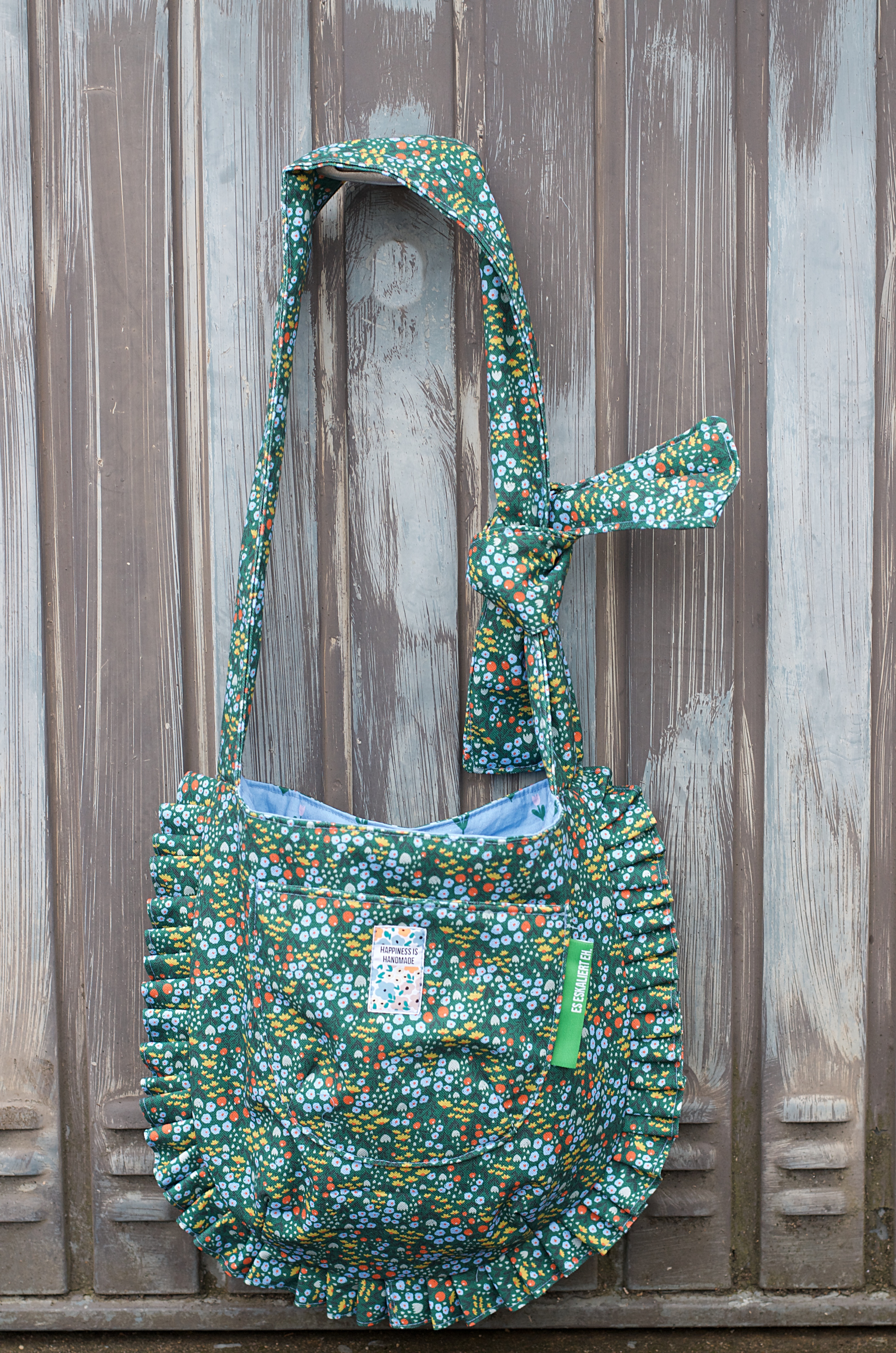 Organic Fabric  - Mini Meadow Ebony