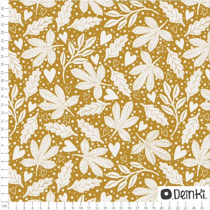 Bio Fabric - Fall Is Here Gold by Deinki in mustard