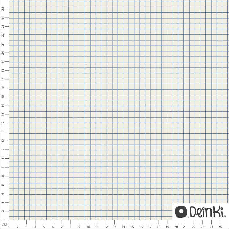 Bio Fabric - Checked Sheet White Blue by Deinki in white blue