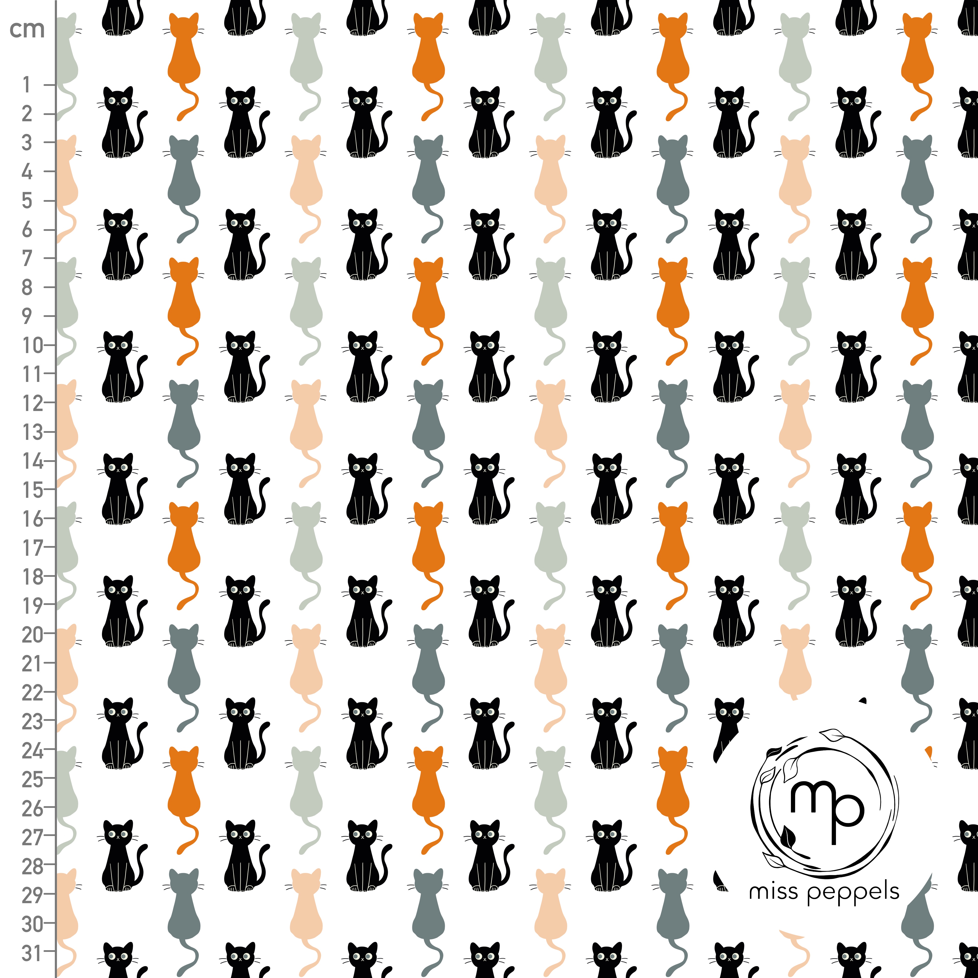 Bio Stoff - Katzen Bunt von misspeppels in bunt