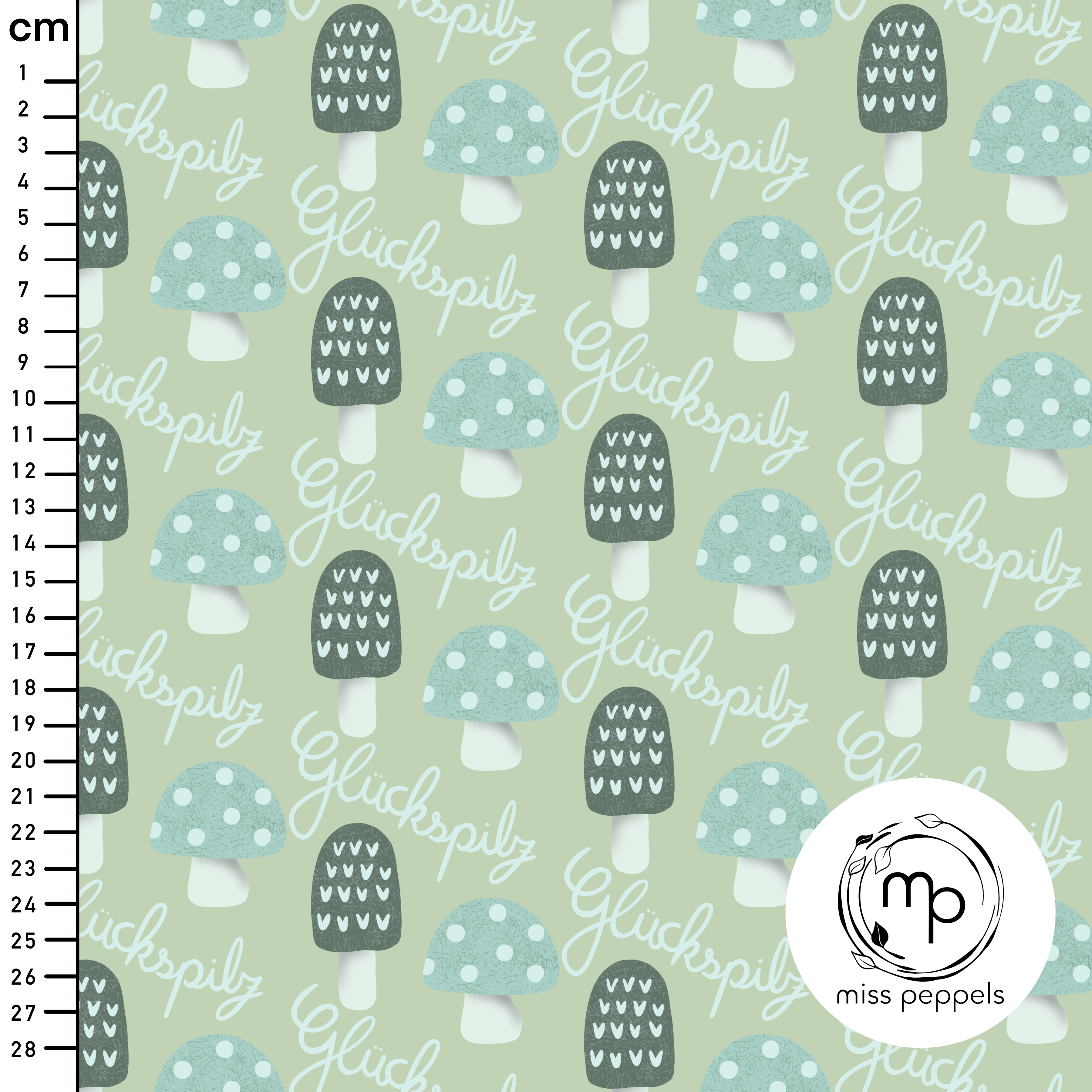 Organic Fabric - Gluekspilz1 by misspeppels in mint