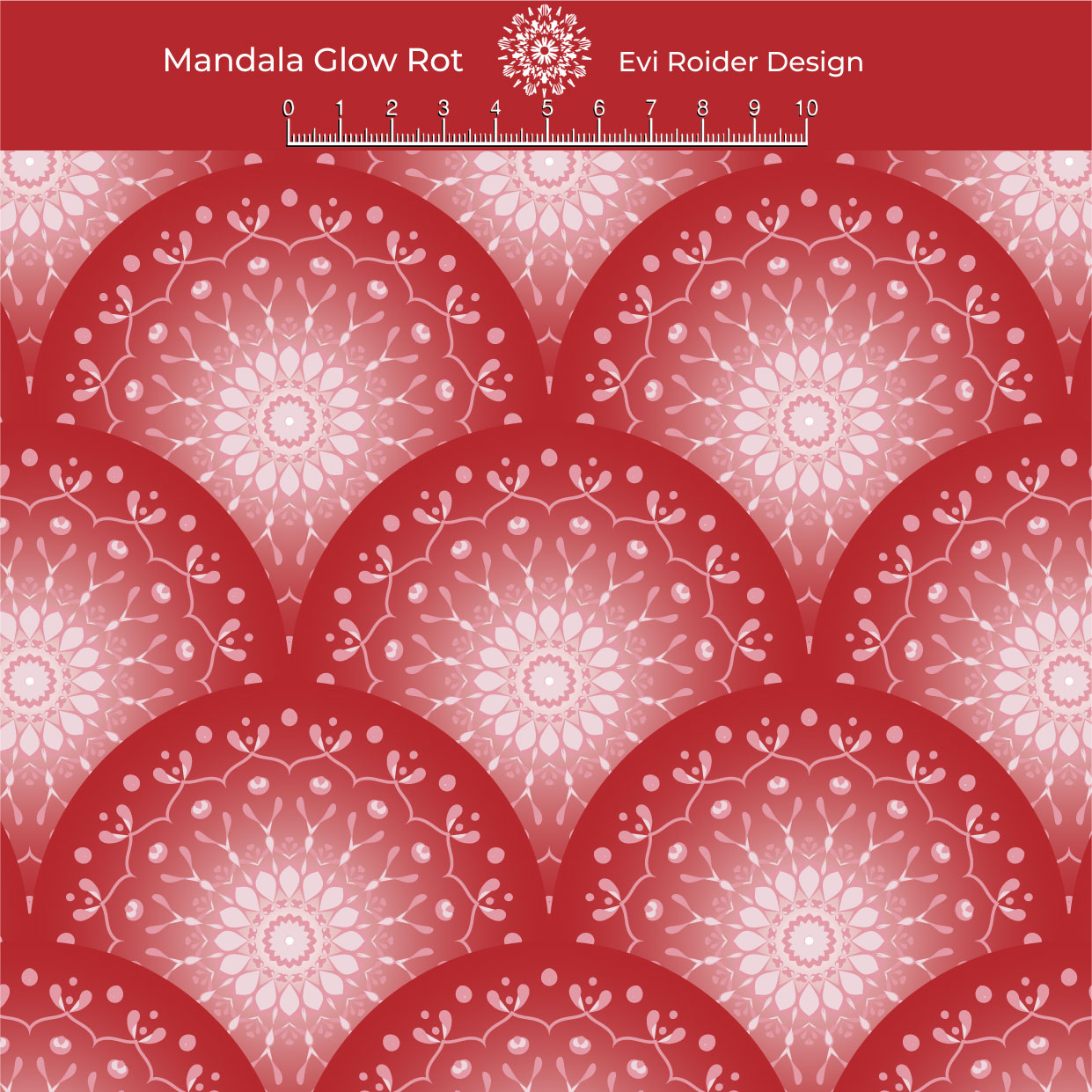 Mandala Glow Rot