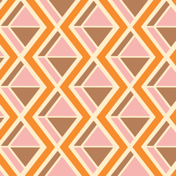 Organic fabric - Geo rosa