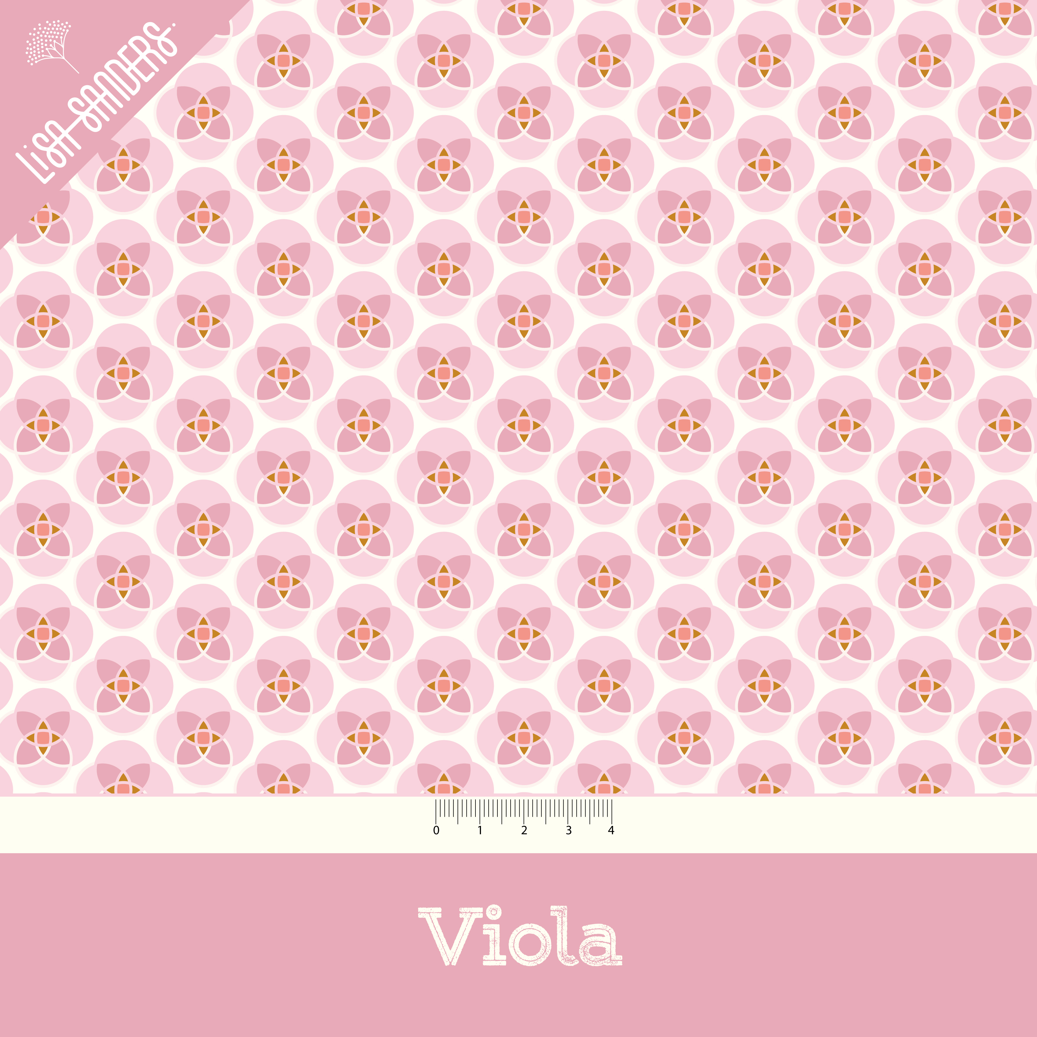 Bio Stoff  - Viola - LisaSanders, rosa, Punkte
