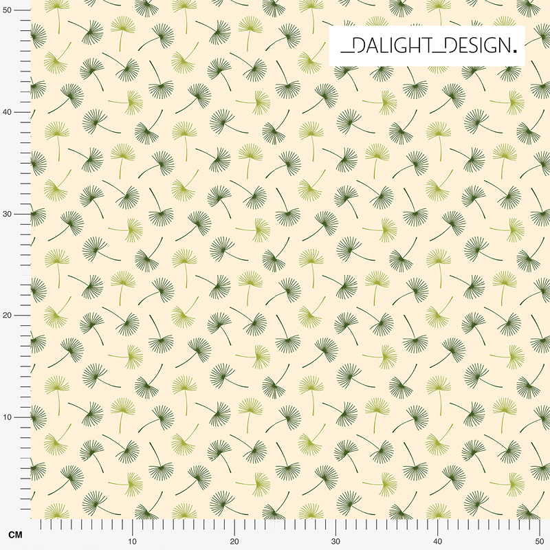 Bio Stoff  - Sommerhauch Pusteblumen