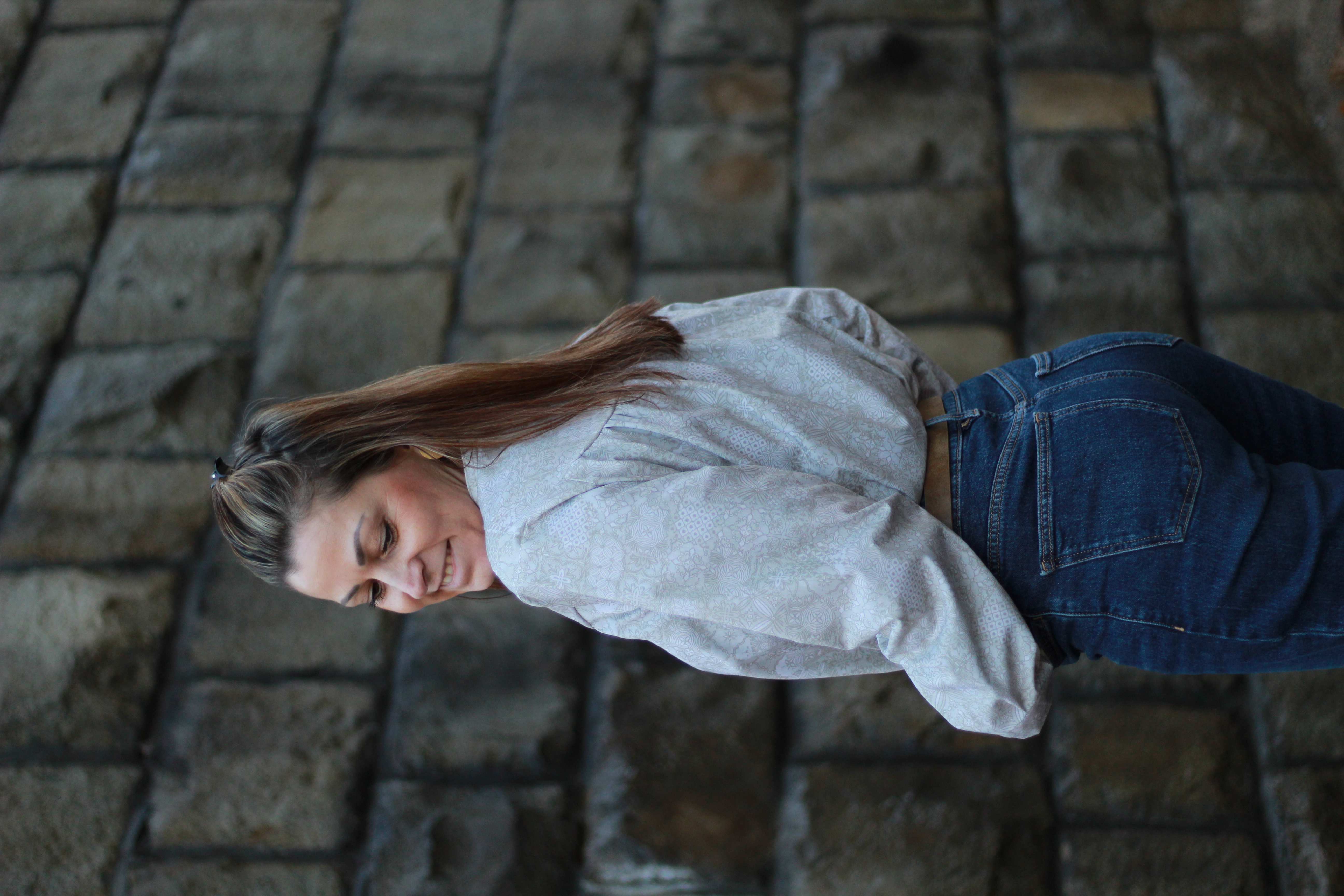 Organic fabric  - Alte Fliesen Mustermix beige