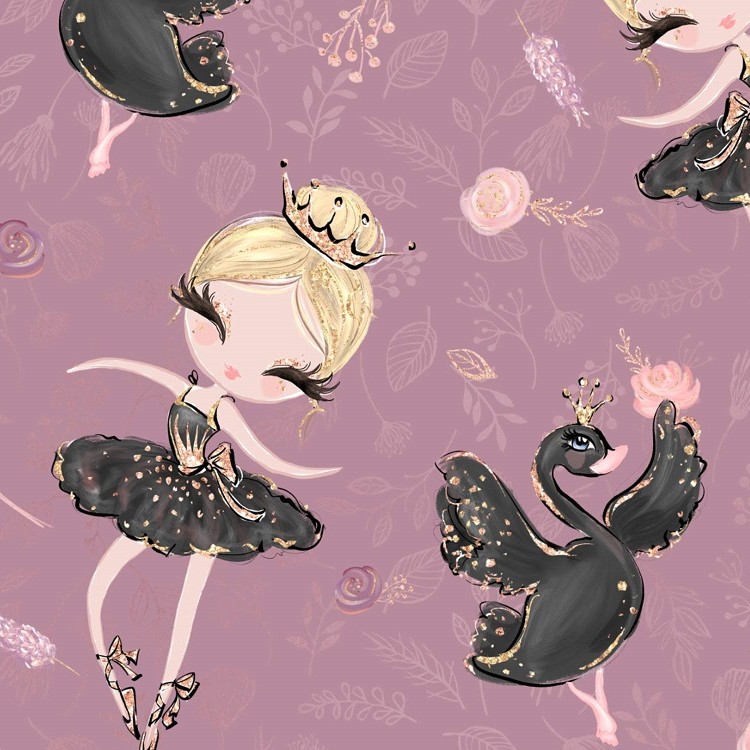 Bio Stoff  -  Ballerina  - LilleSelection, Tiere, beere