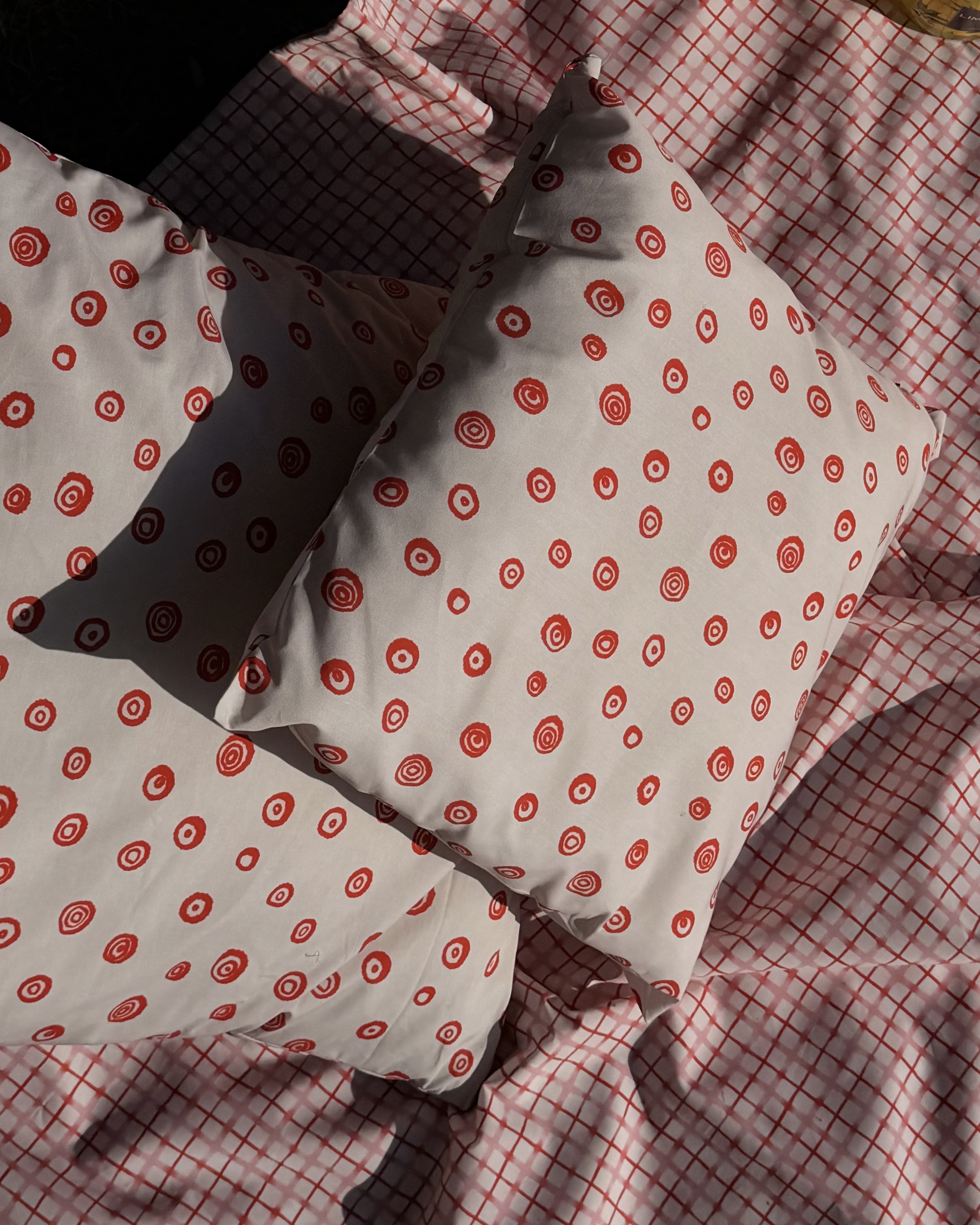 Bio Stoff  - Picnic Kreise rot