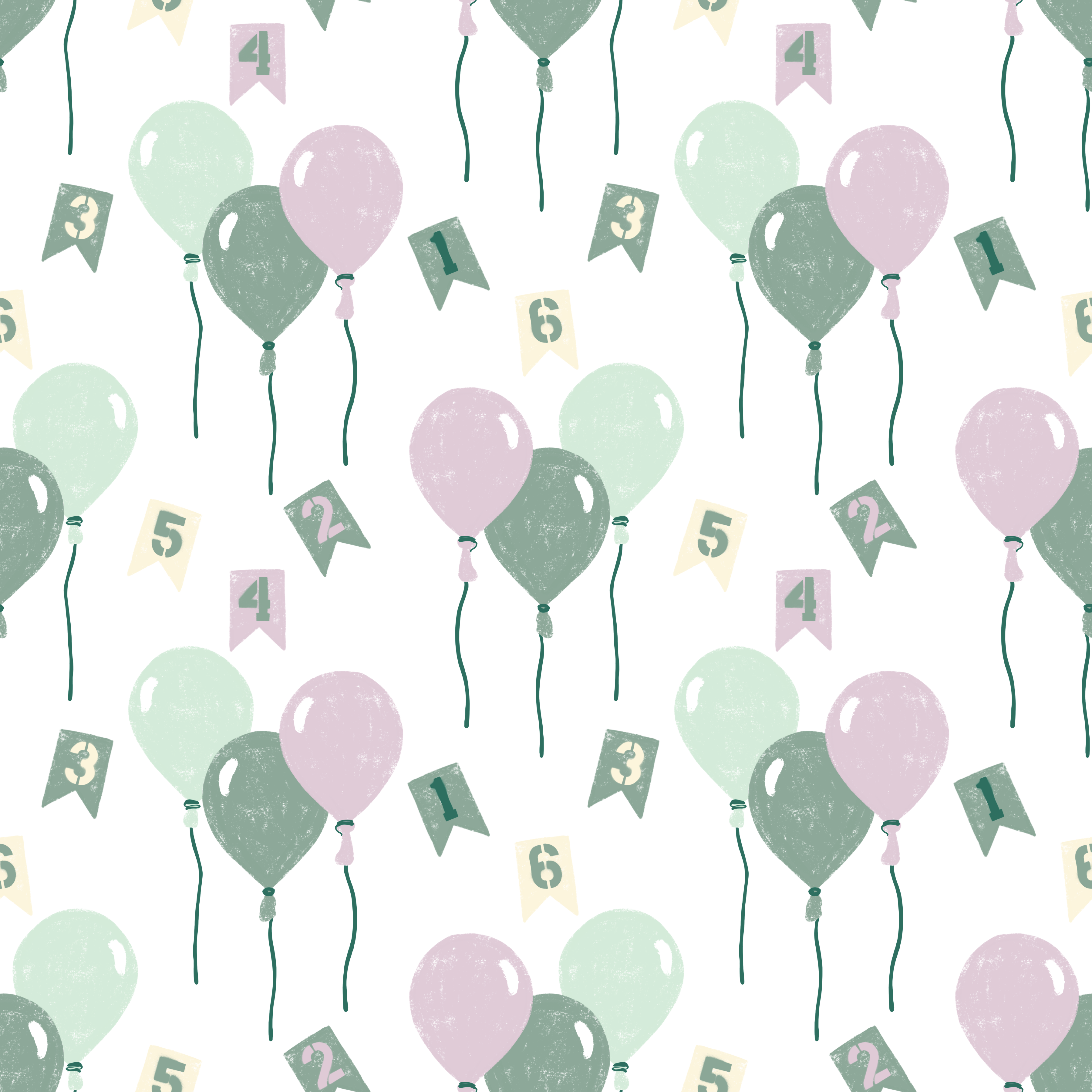 Bio Stoff - Luftballons grün