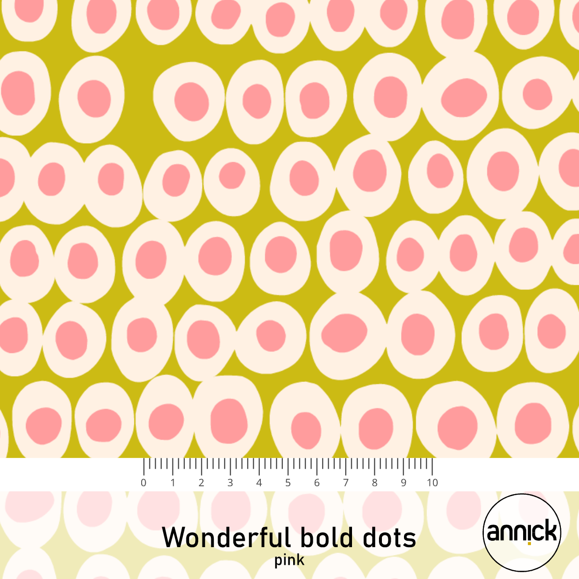 Bio Webware Stoff - Wonderful bold dots Pink - Annick, Punkte, senf, 100% Bio-Baumwolle Bio Webware Stoff - Wonderful bold dots Pink - Annick, Punkte, senf, 100% Bio-Baumwolle