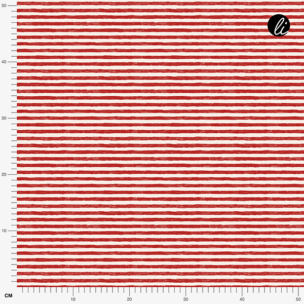 Bio Fabric - Tag am Meer Ringel red
