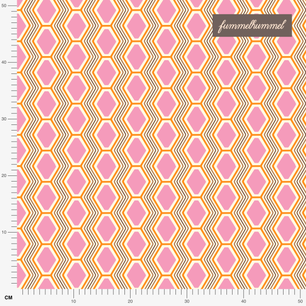 Organic fabric - Ekke pink