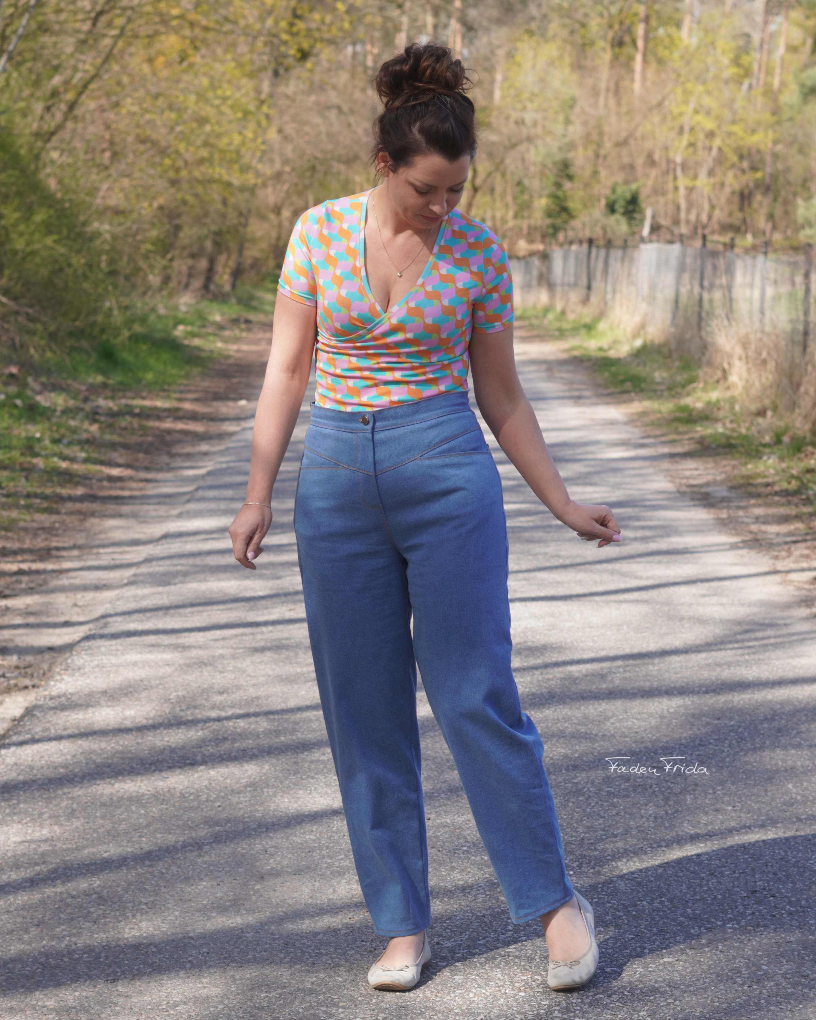 Organic fabric  - DingDong orange